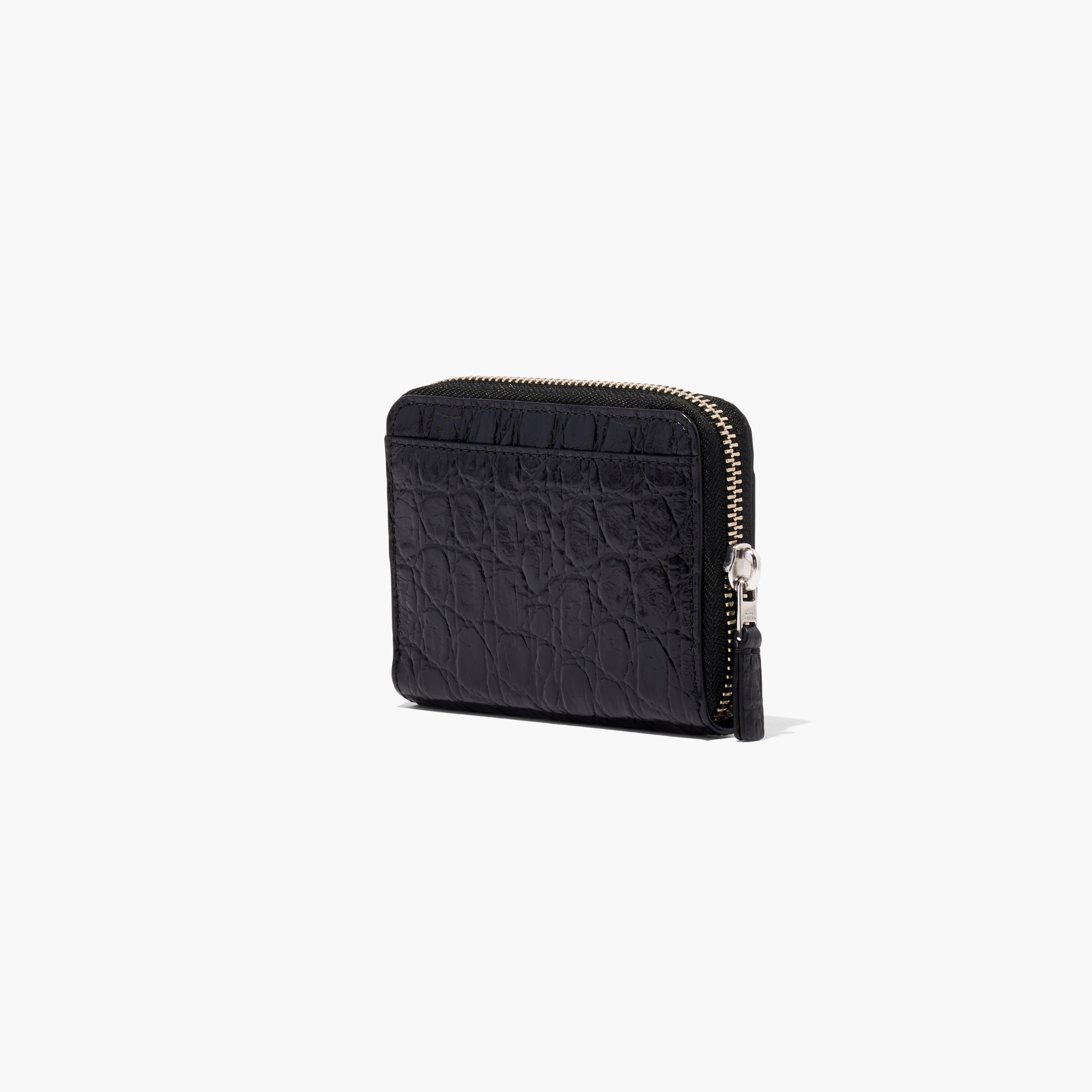 The Slim 84 Croc-Embossed Zip Around Wallet