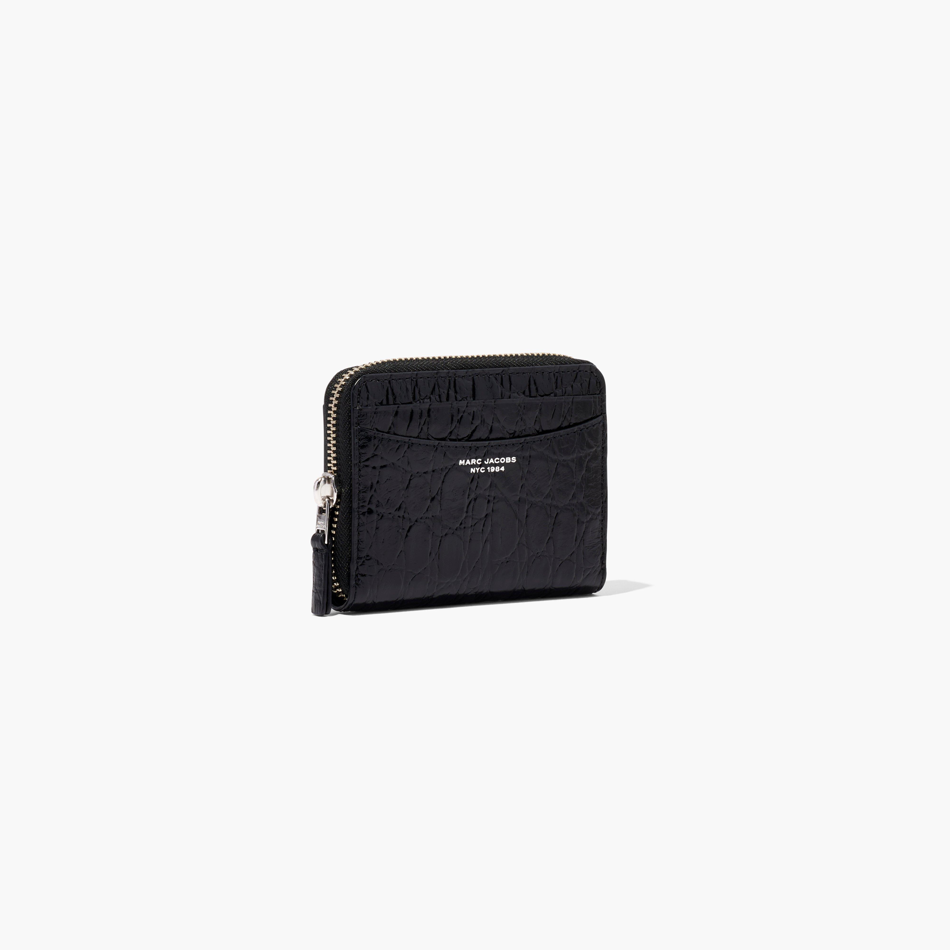 The Slim 84 Croc-Embossed Zip Around Wallet