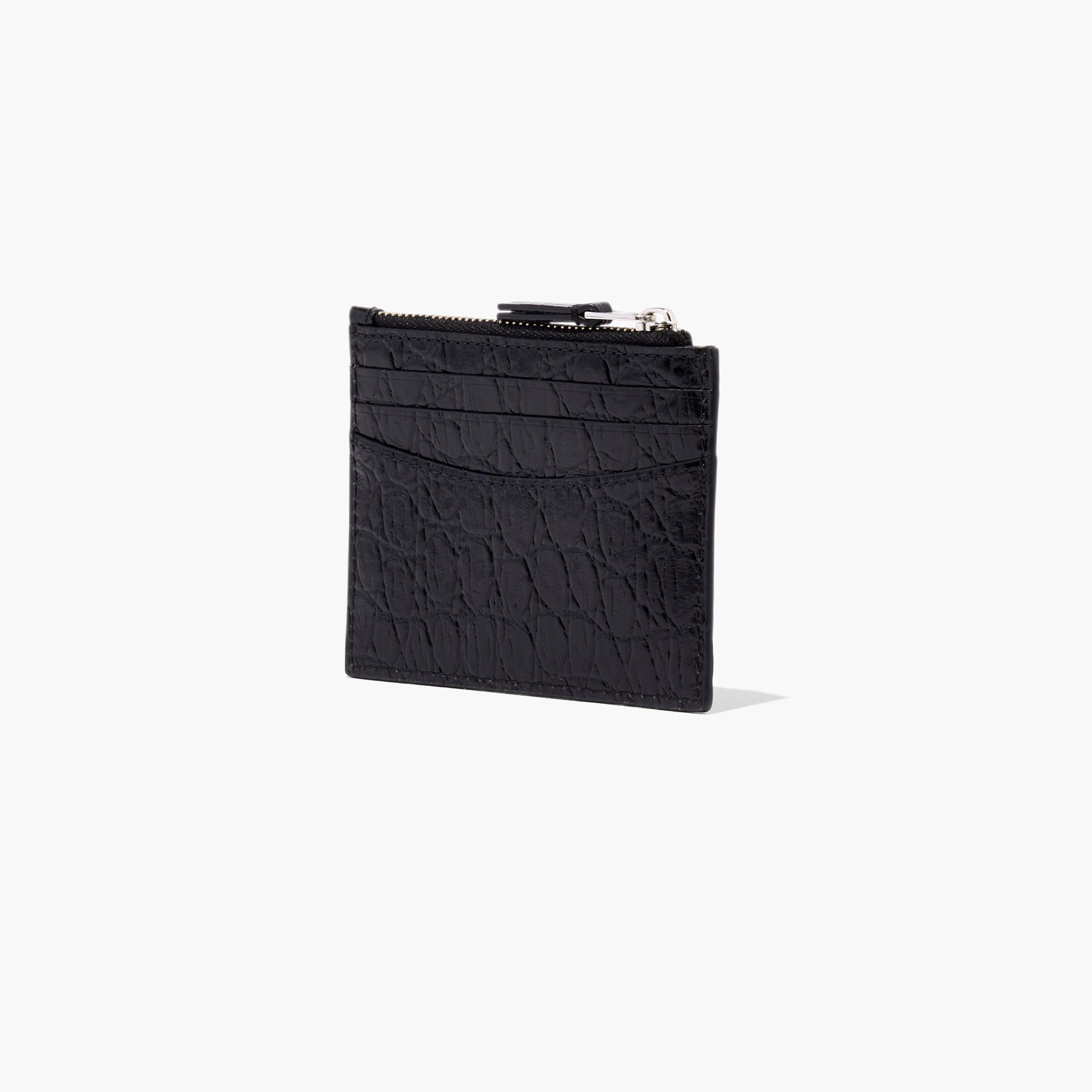 The Slim 84 Croc-Embossed Zip Card Case | Marc Jacobs | Official Site