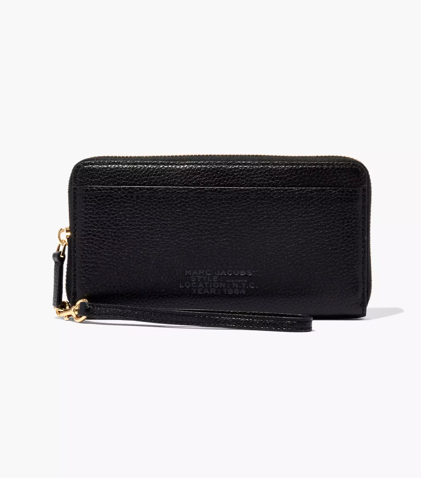 Marc by Marc Jacobs Black Leather Zip Card Holder Marc by Marc Jacobs
