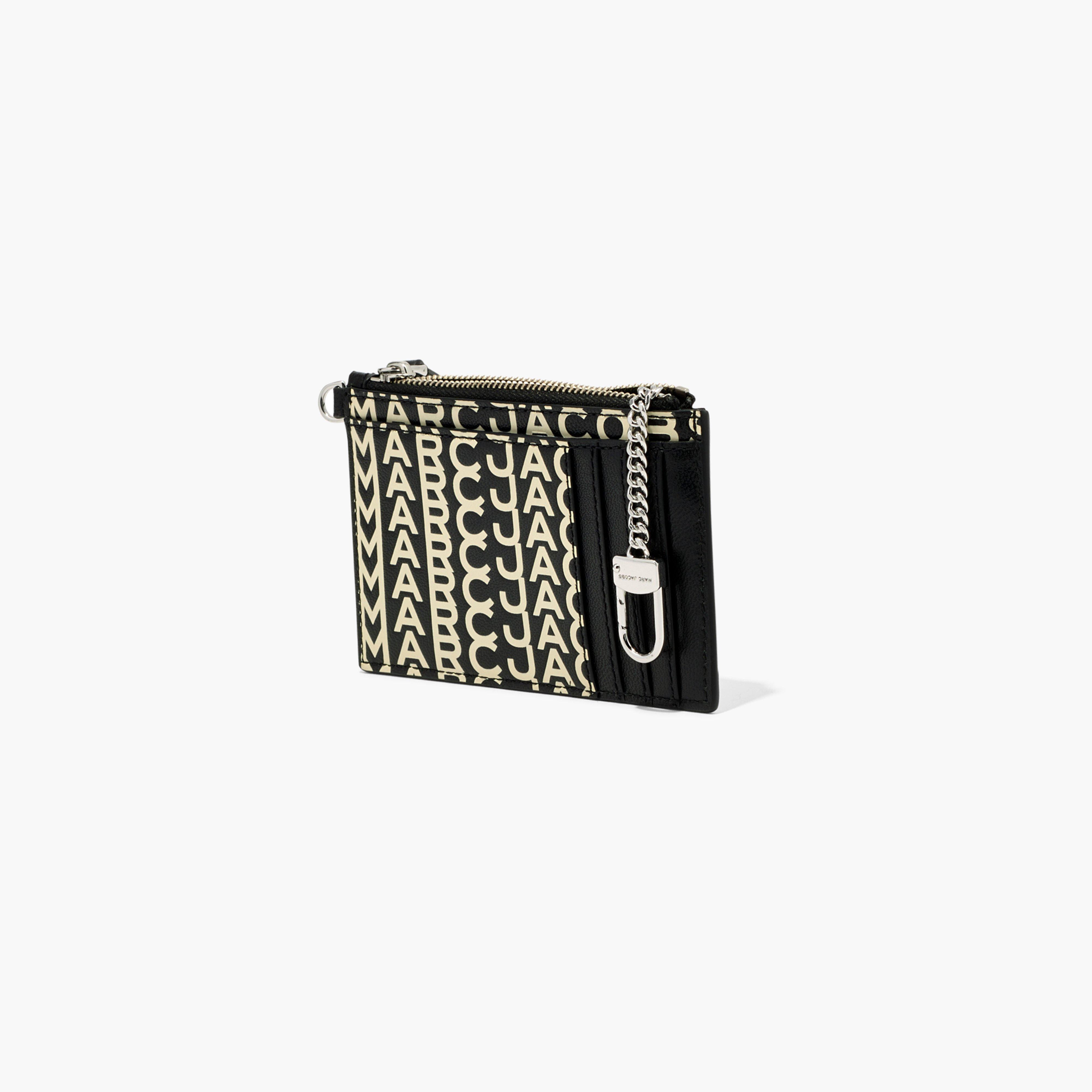 The Monogram Leather Top Zip Wristlet | Marc Jacobs | Official Site