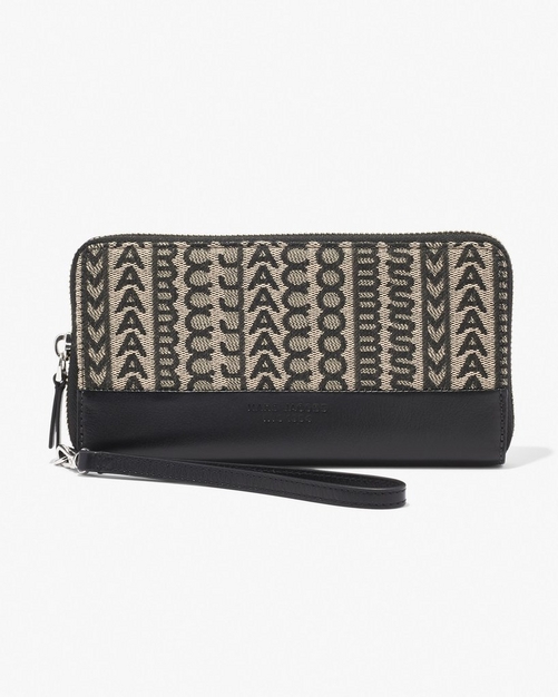 The Monogram Jacquard Continental Wristlet Wallet | Marc