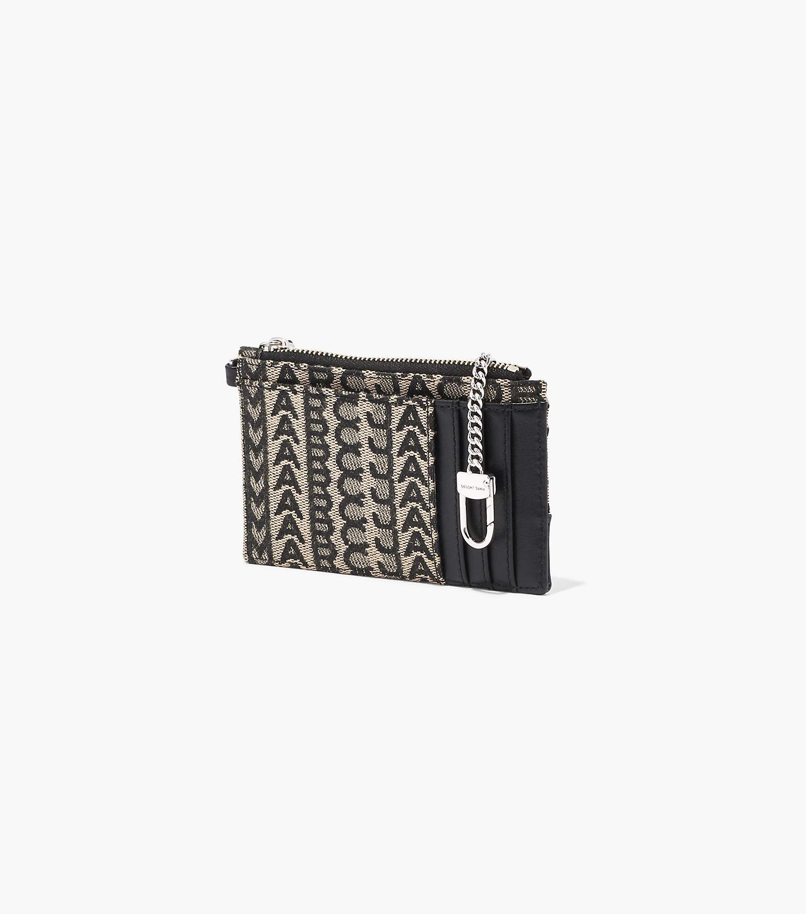 Marc Jacobs The Monogram Zip Around Wallet Beige Multi