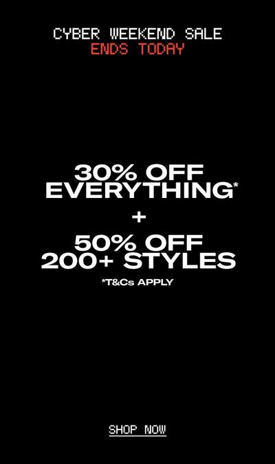 30% Off Everything Essentials Black Friday Promo