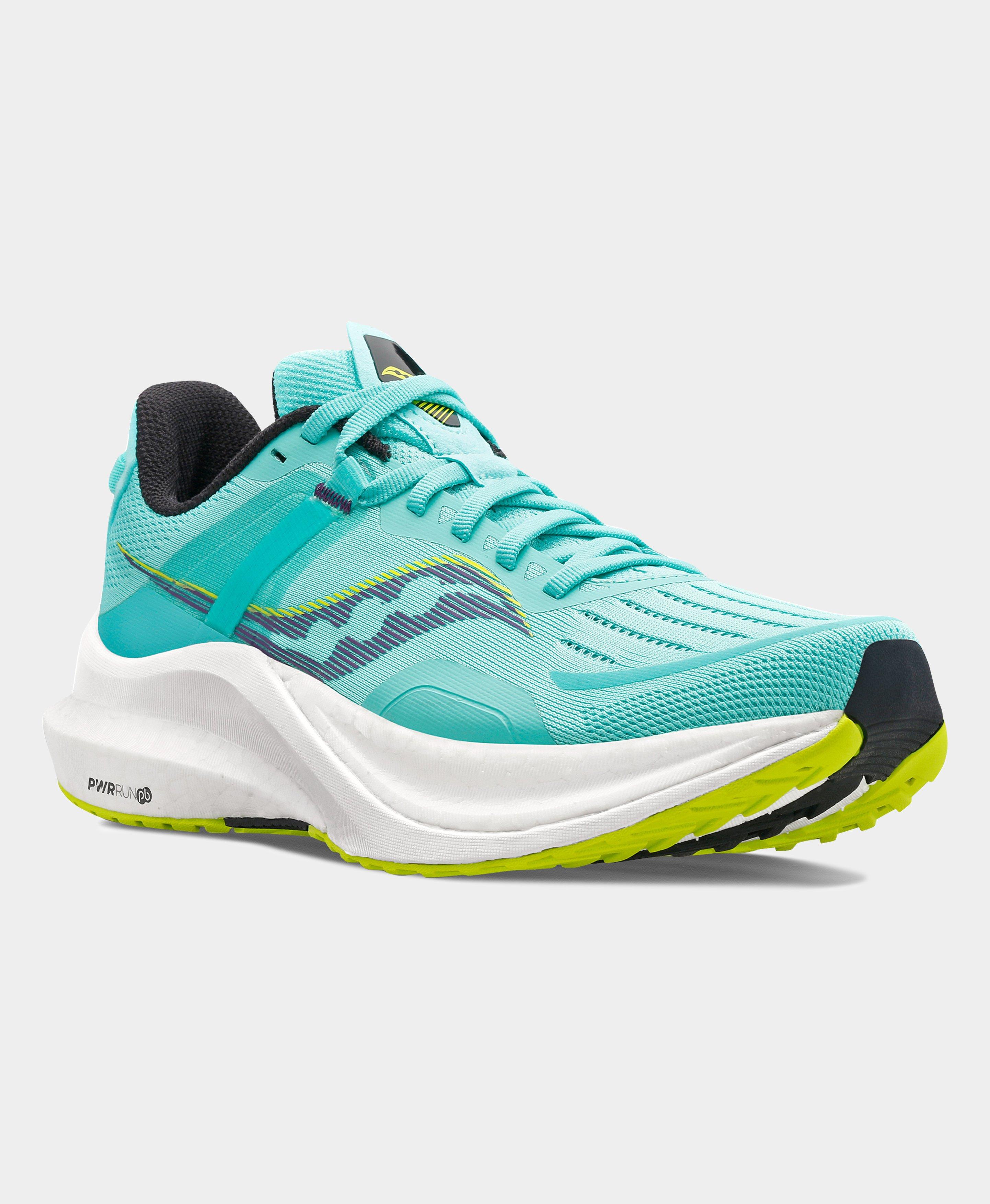 Saucony Tempus Trainers - Cool Mint | Women's Trainers + Boots | Sweaty ...