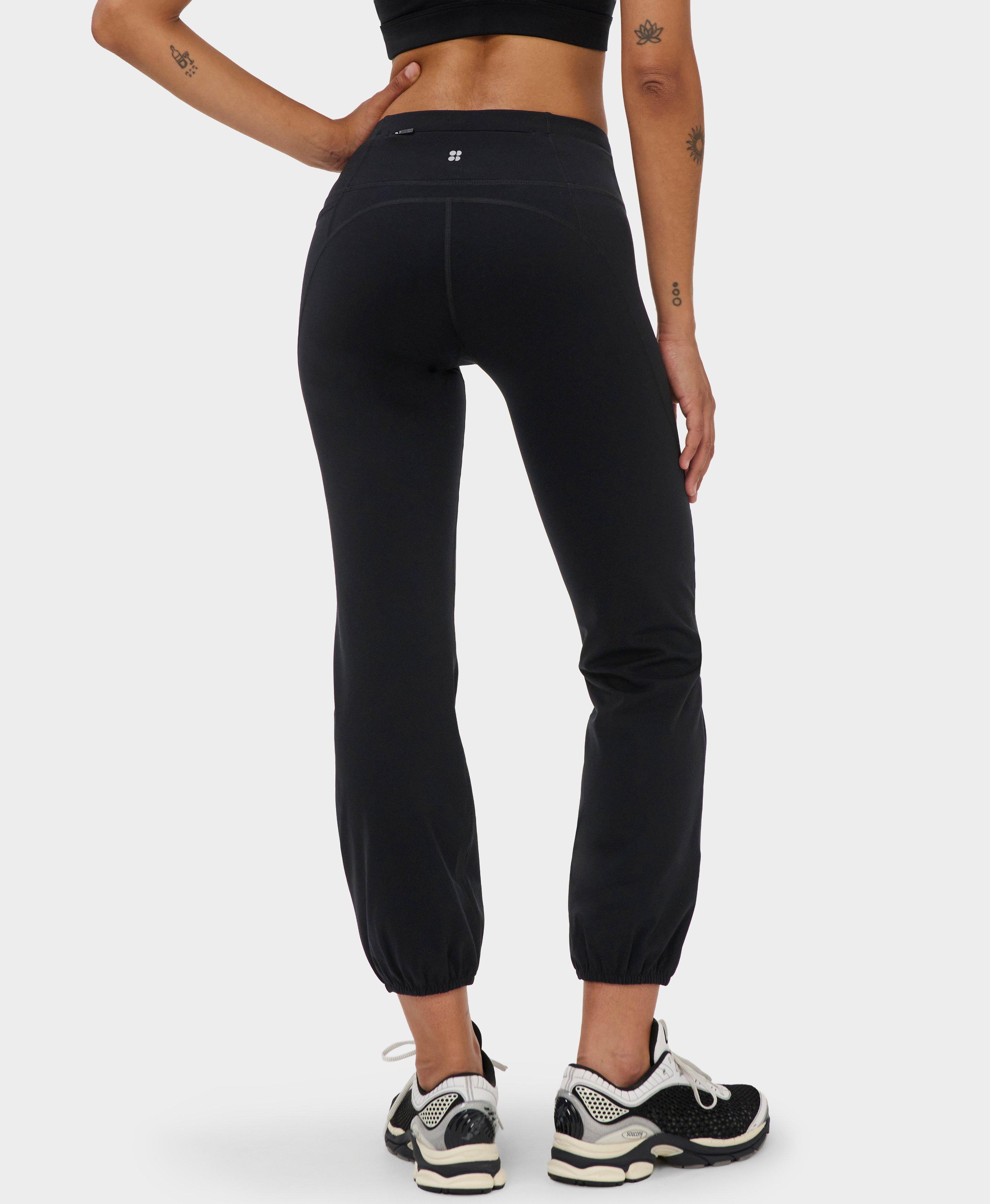Power 7/8 Cuffed Leggings - Black | Women's Leggings | Sweaty Betty