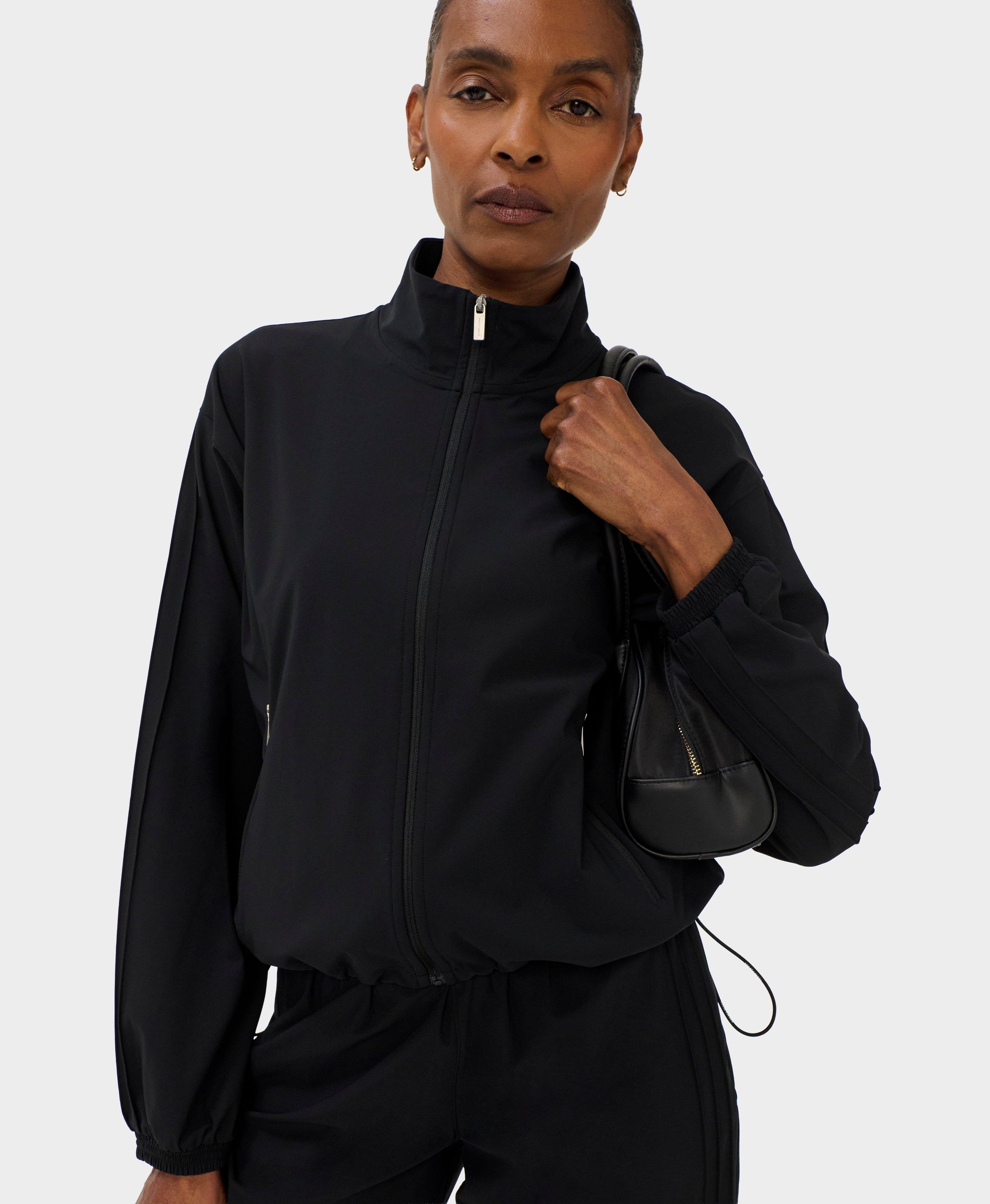Power On Studio Zip-Up - Black | Women's Sweaters + Hoodies