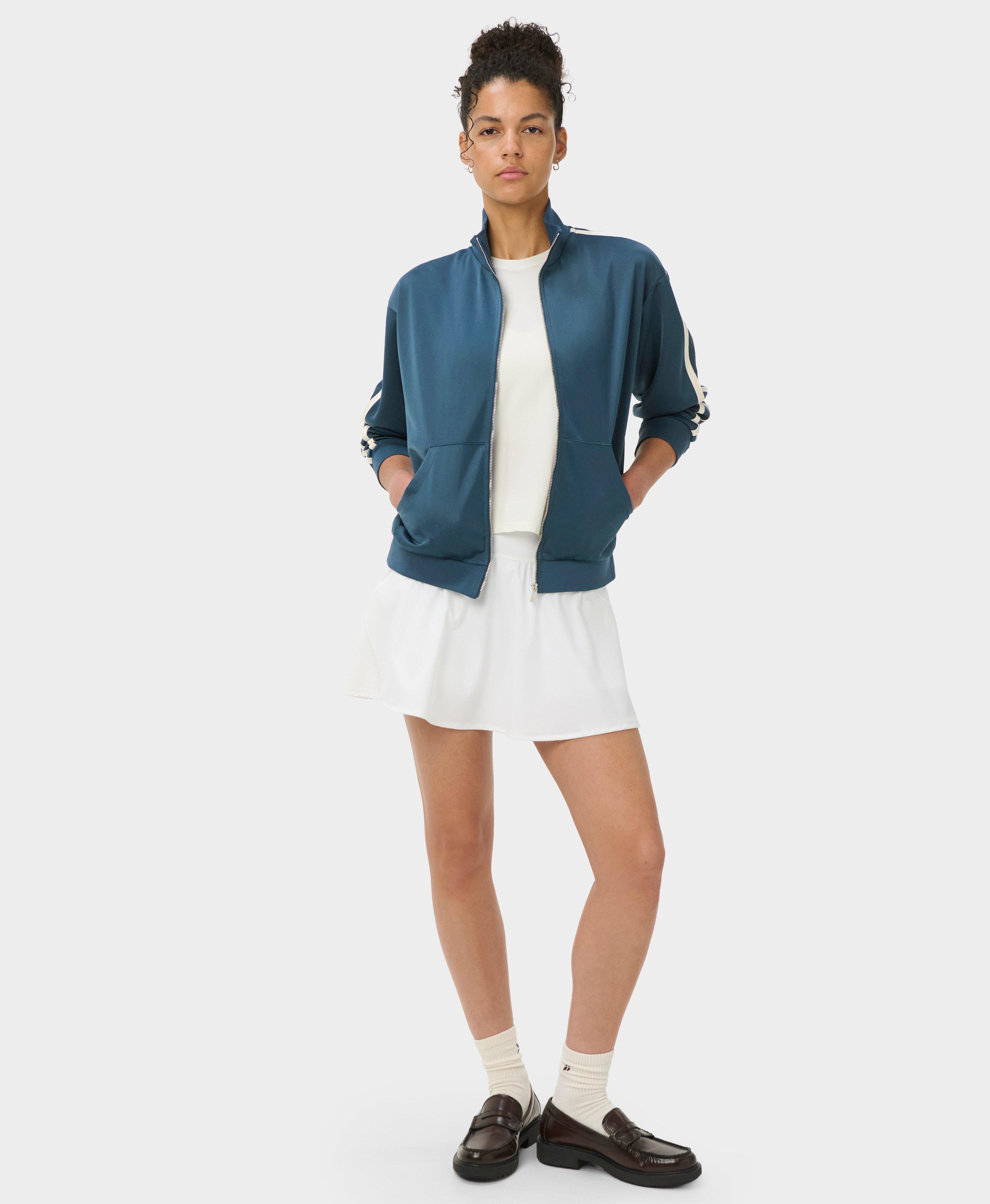 Revival Track Jacket - Indigo Blue | Women's Jumpers + Hoodies
