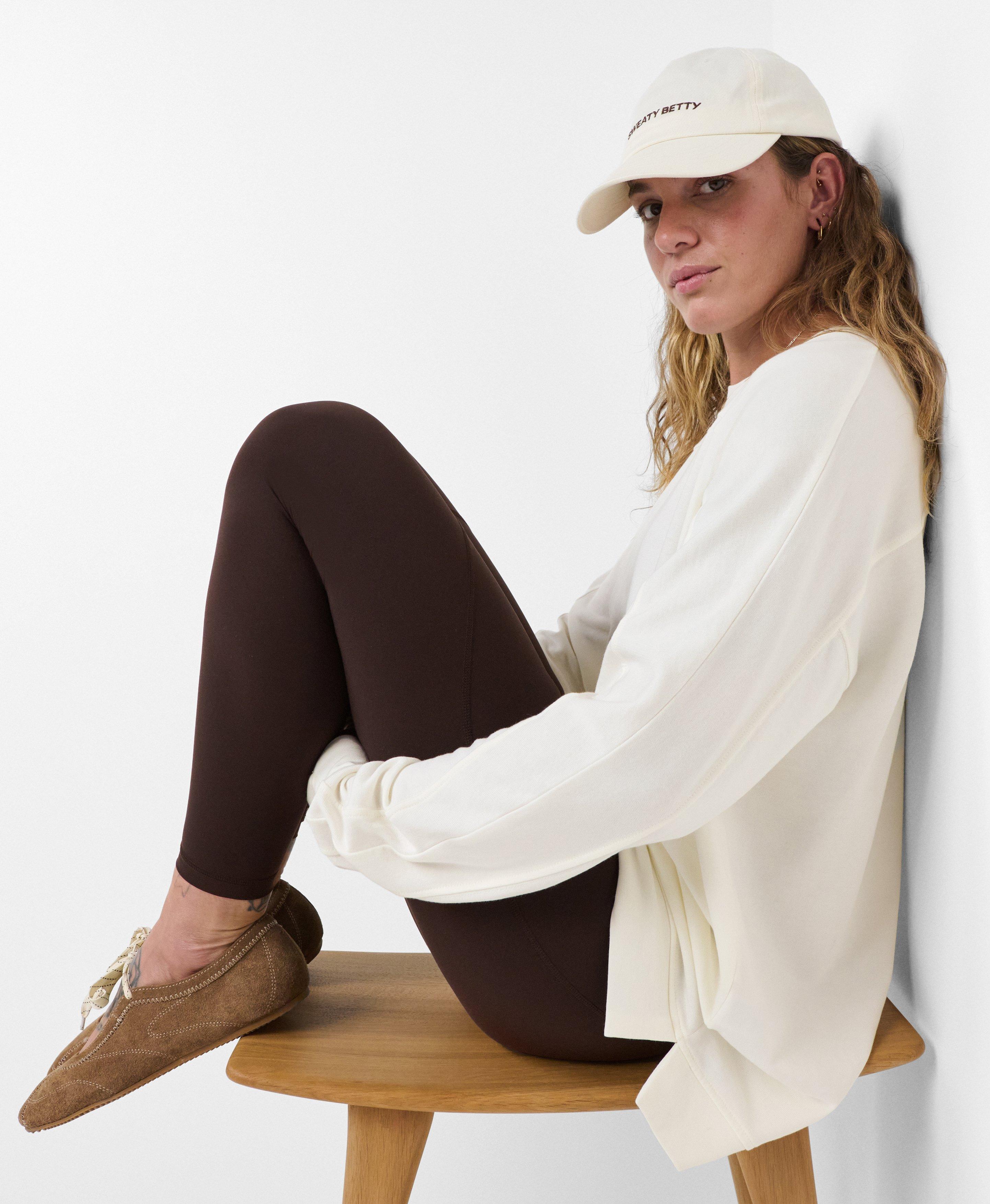 After Class Seam Detail Longline Sweatshirt - Lily White | Women's