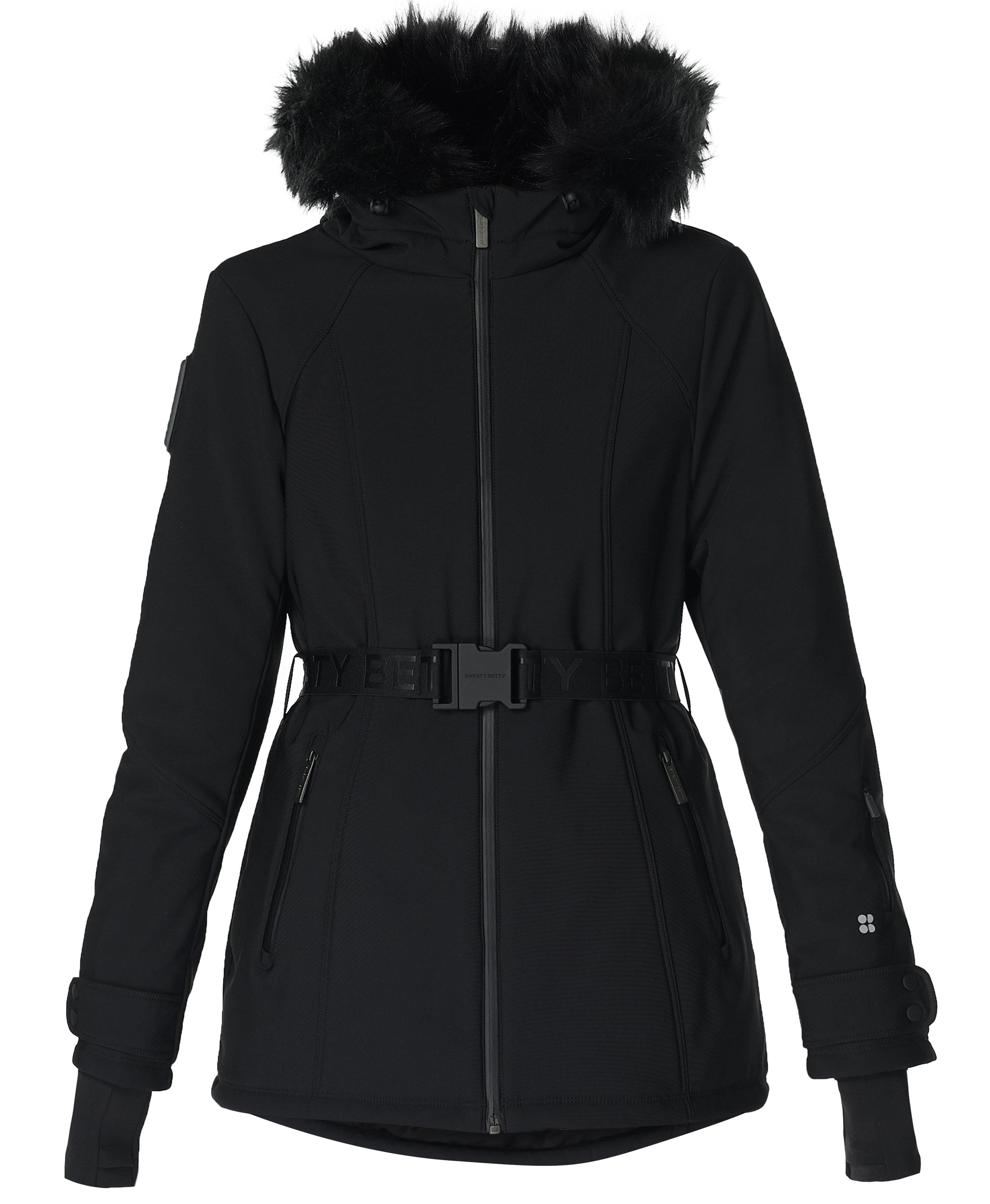 Black ski coat womens sale