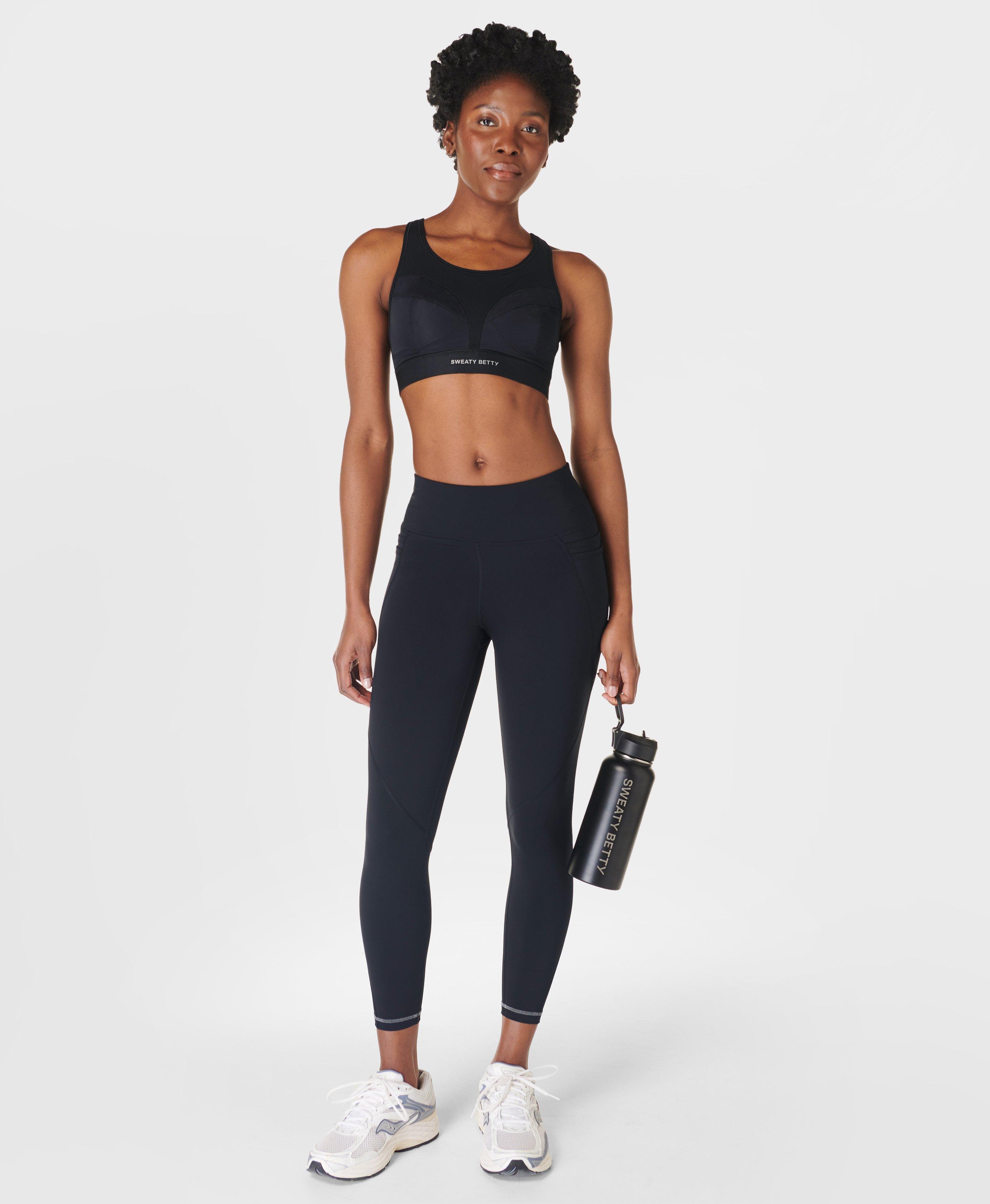 NEW Sweaty Betty sale Limited Edition Power Sports Bra and 7/8 Leggings Workout Set