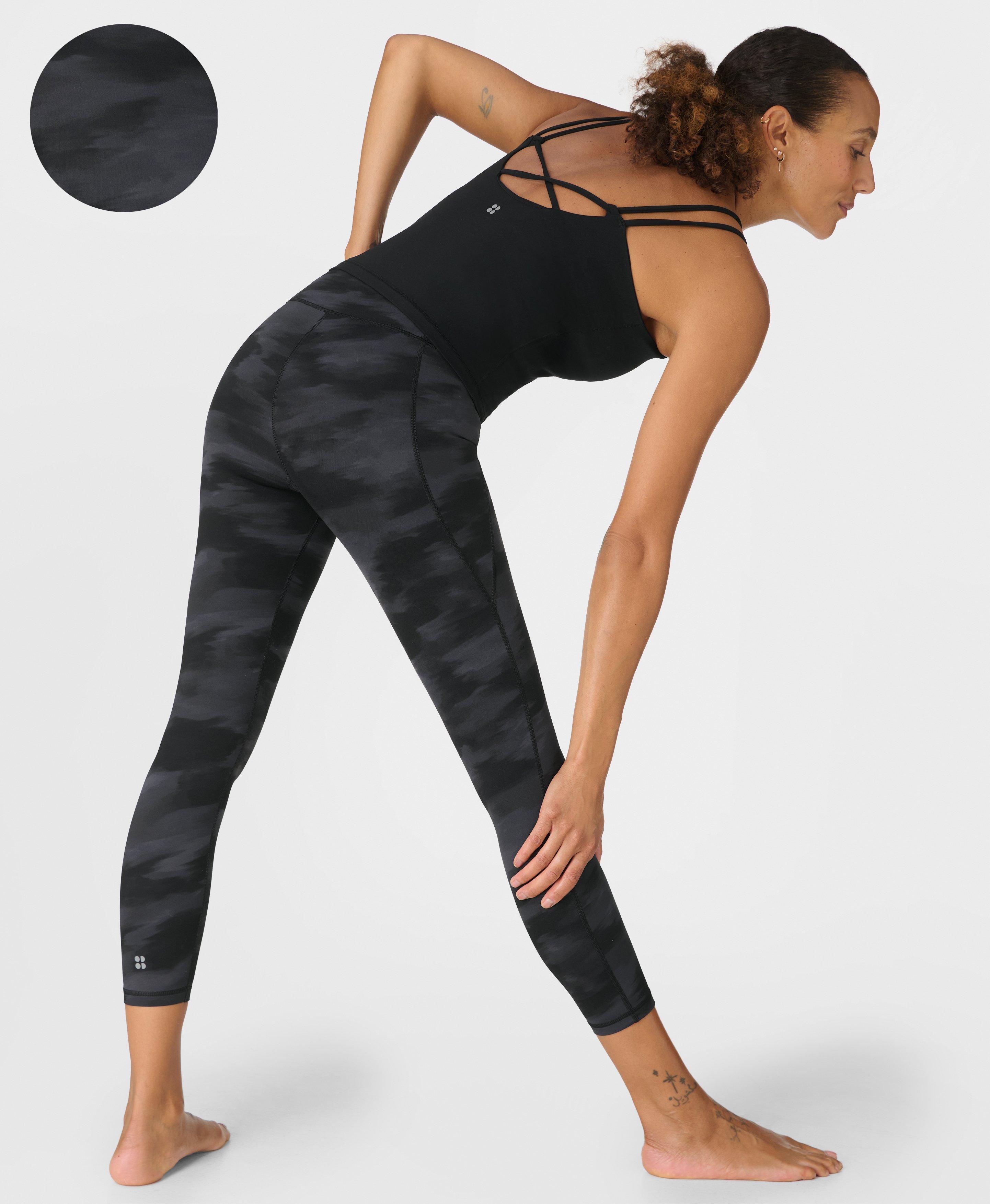 Sweaty Betty Ultimate Studio 7/8 Yoga Leggings, Black, Women's XL