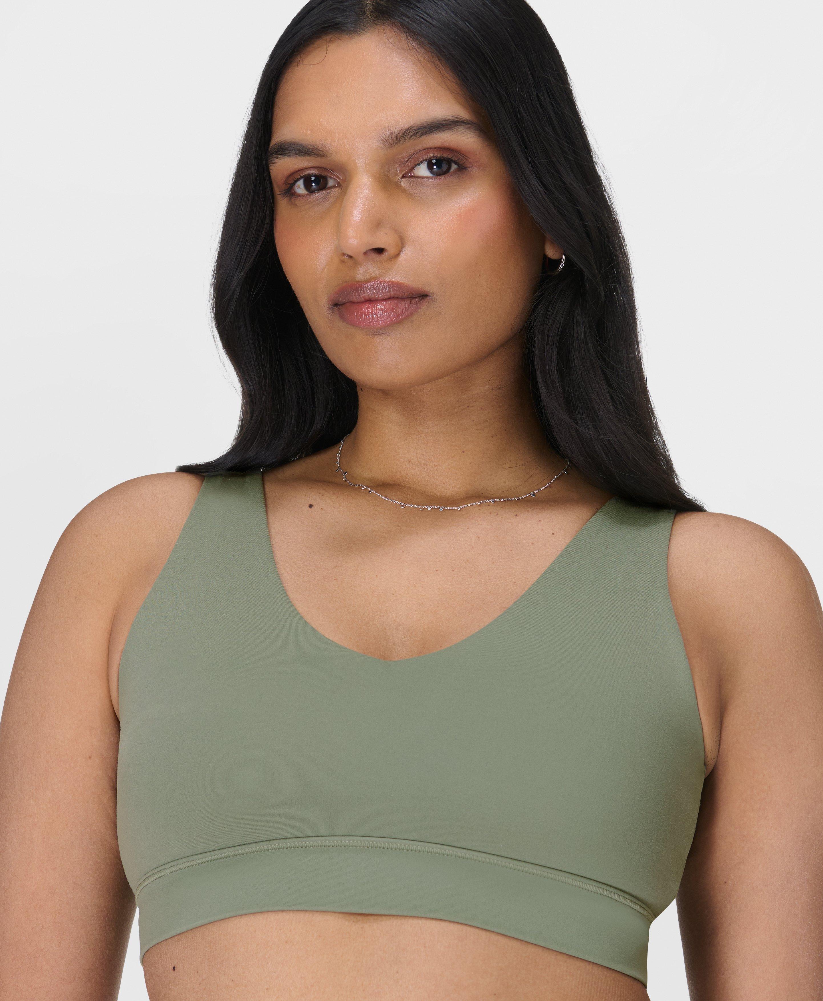 Sweaty Betty Ultimate Studio Voop Bra, Green, Women's XS