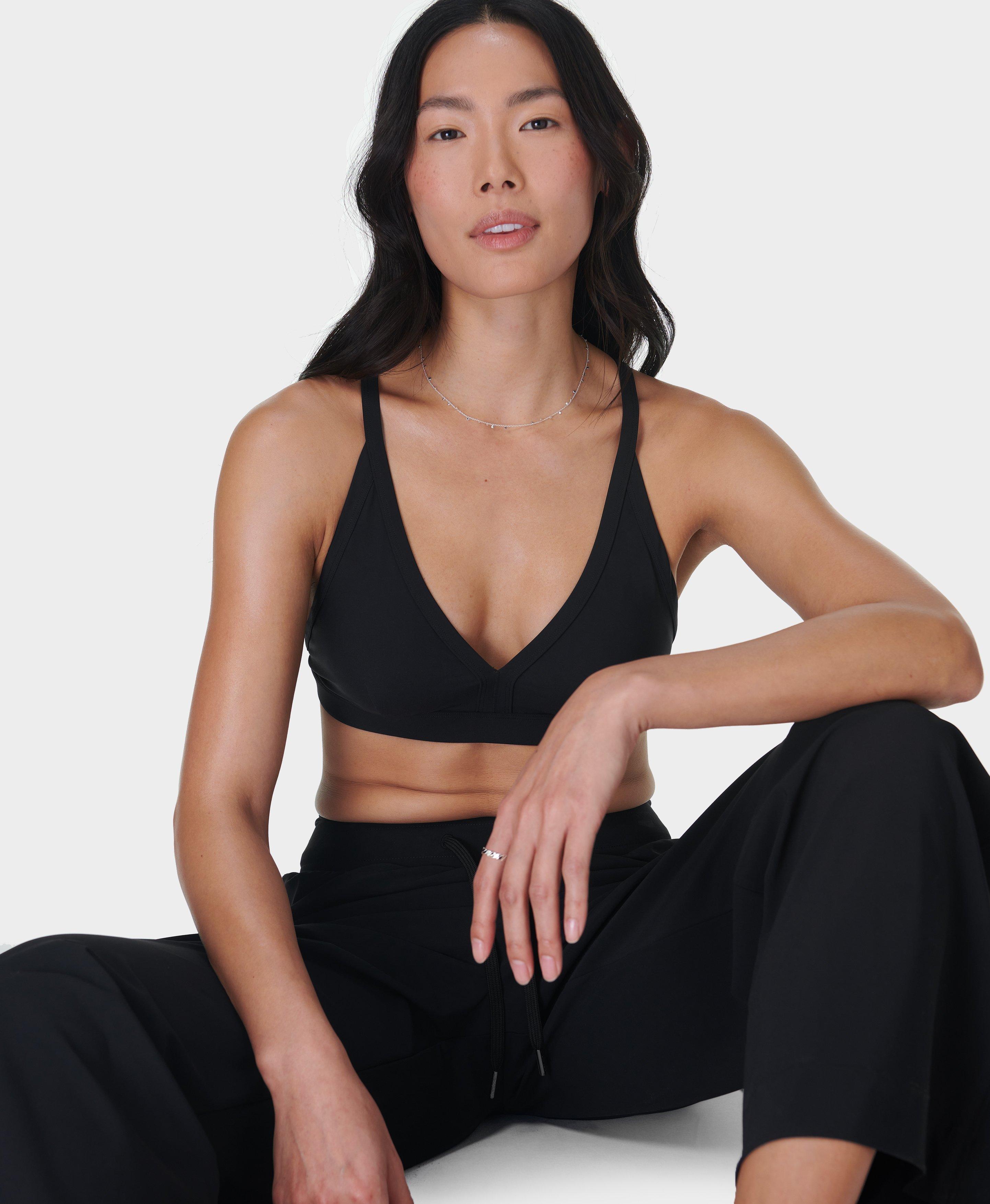 Sweaty Betty Core Bikini Top, Black, Women's XXL