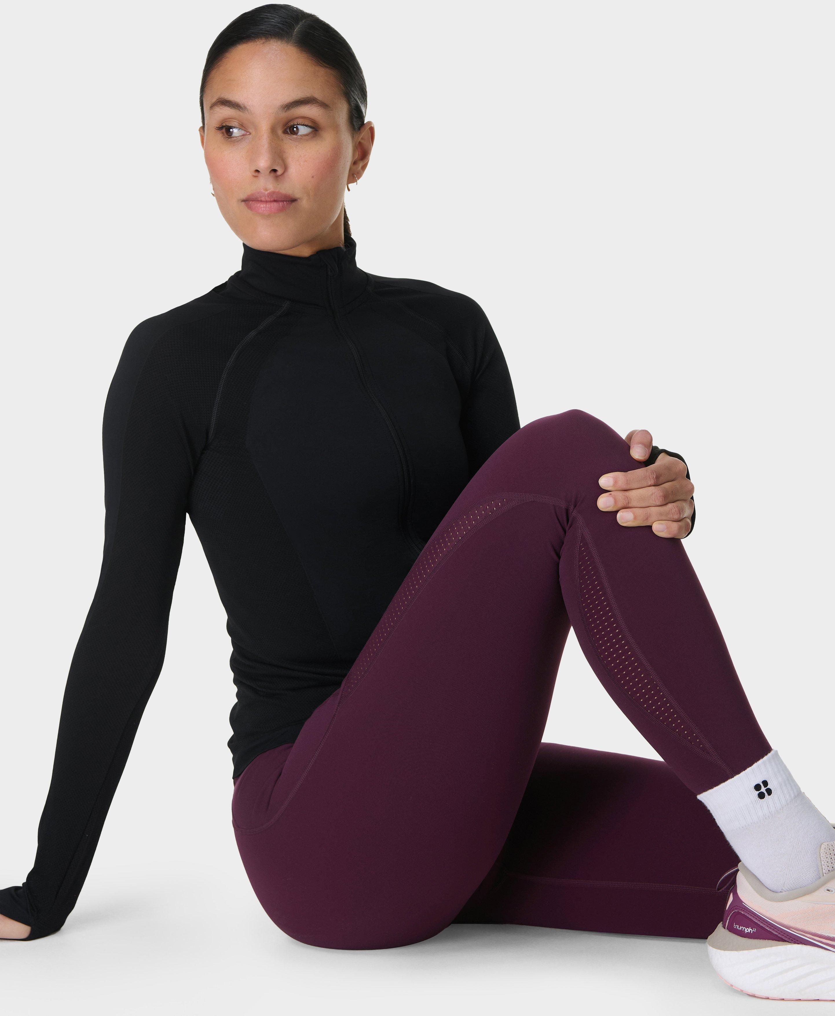 Sweaty Betty Power Mesh UltraSculpt High-Waisted Leggings, Purple, Women's M