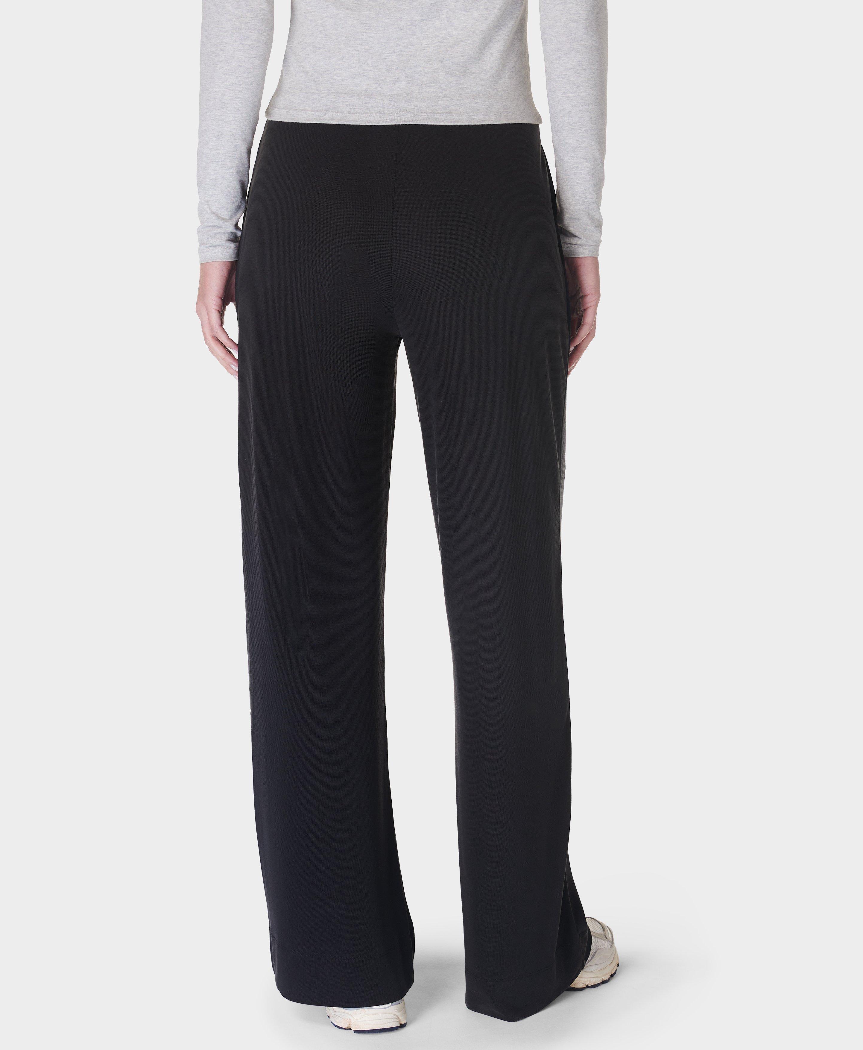 Sweaty Betty At Ease Wide Leg Pants, Black, Women's XL