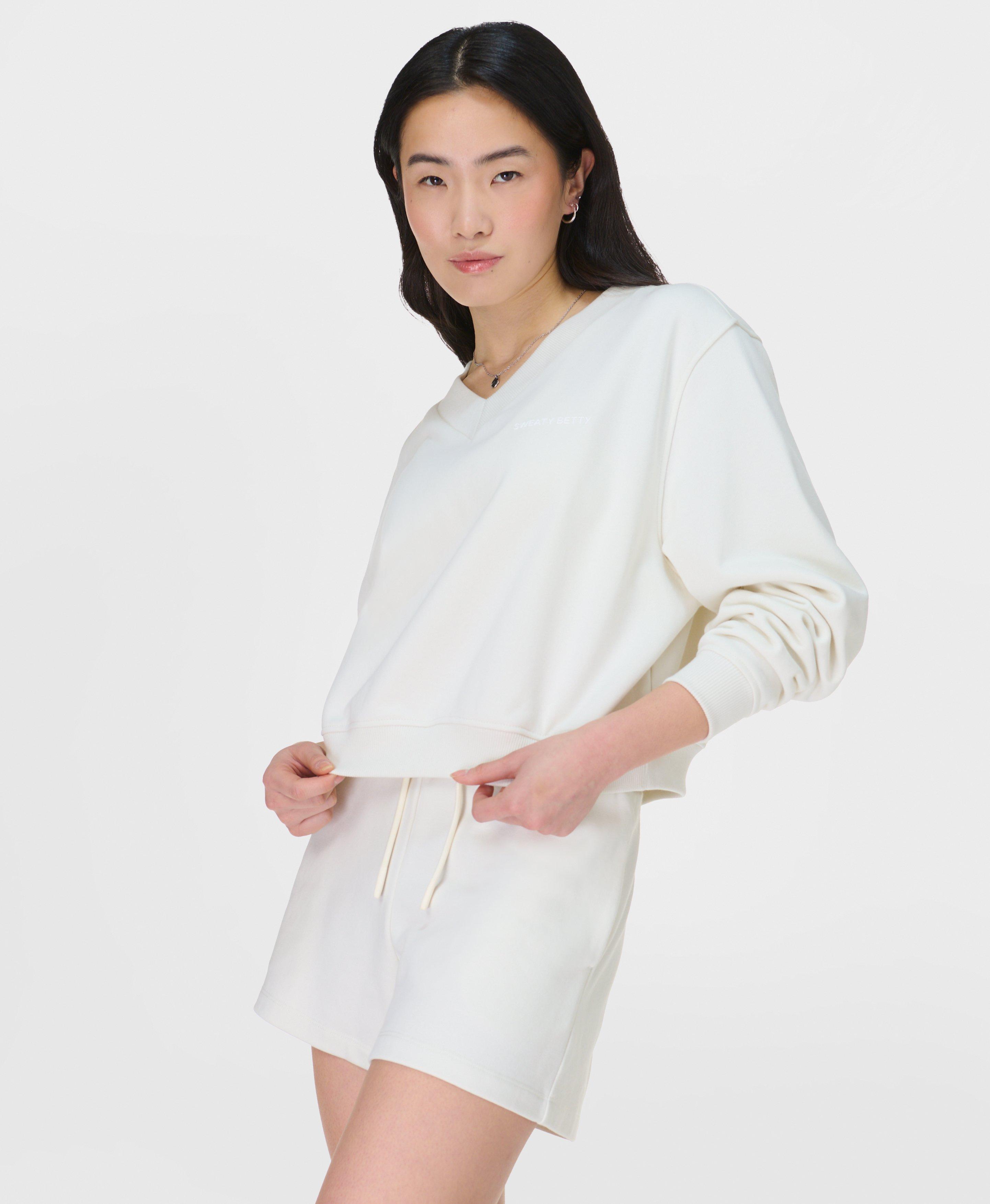 Revive Crop V-Neck Sweatshirt
