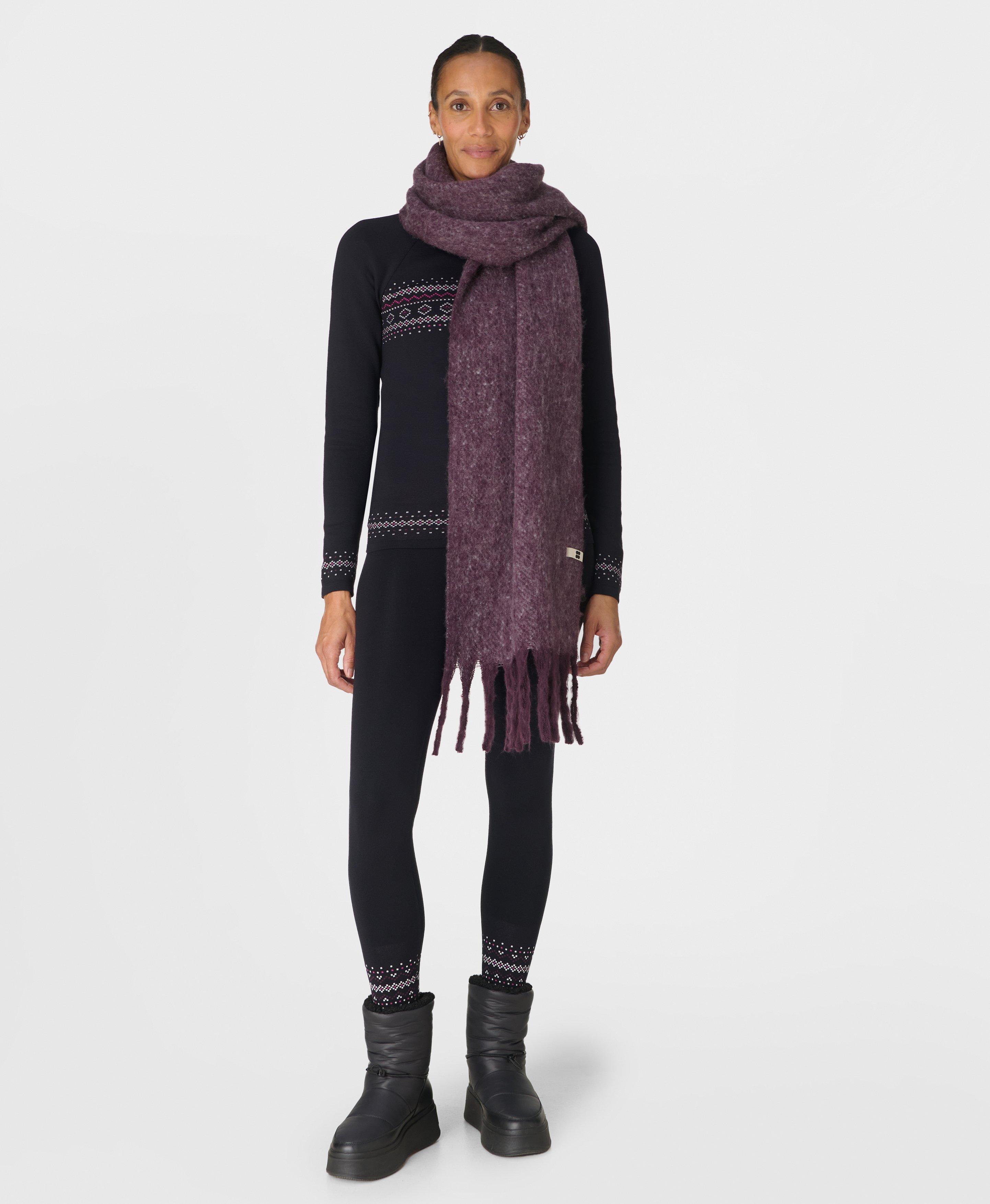 Fair Isle Novelty Base Layer Legging, Black Sb Ski Fairisle Jacquard | Sweaty Betty