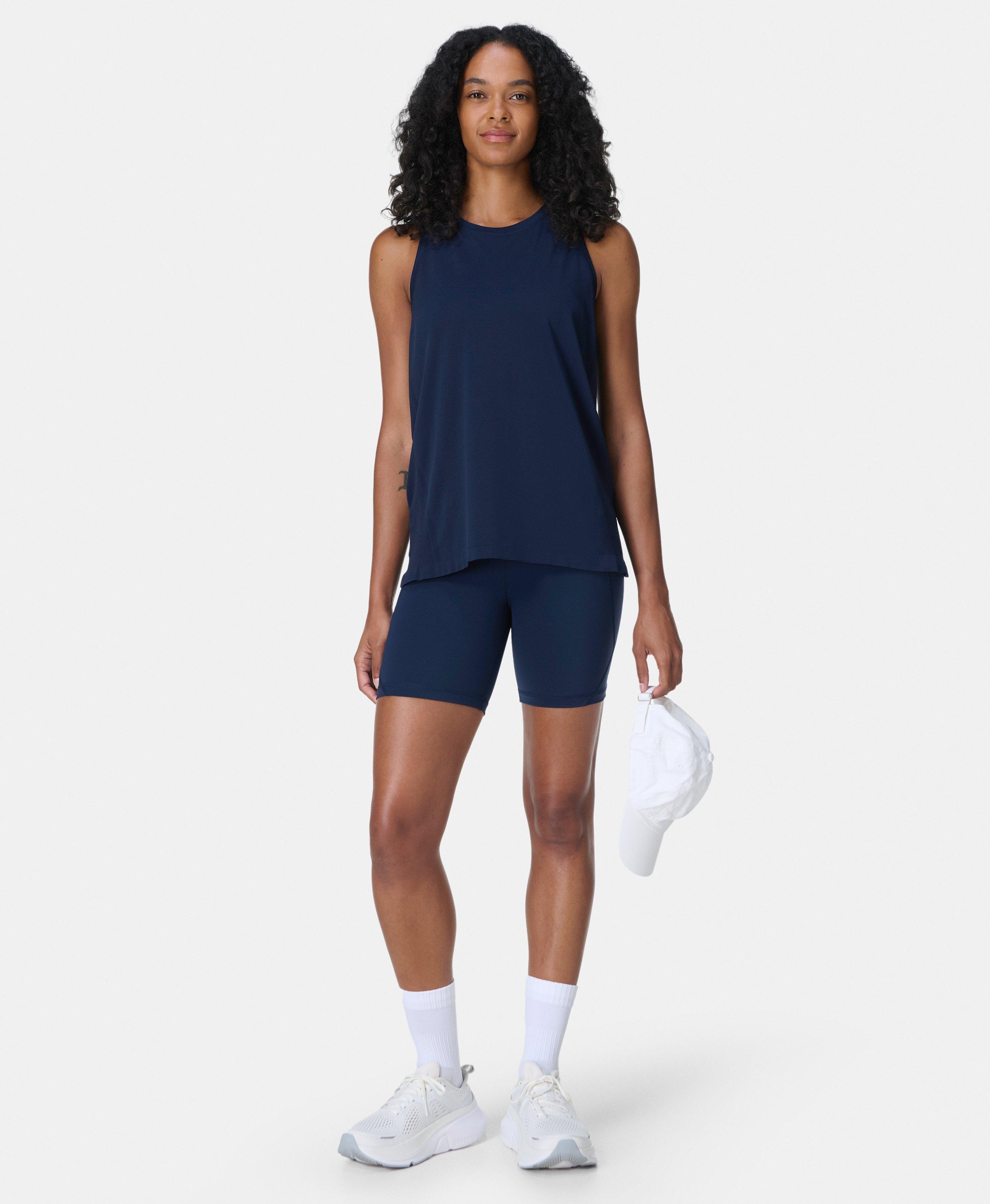 Sweaty Betty Athlete Featherweight Seamless Vest, Blue, Women's XL