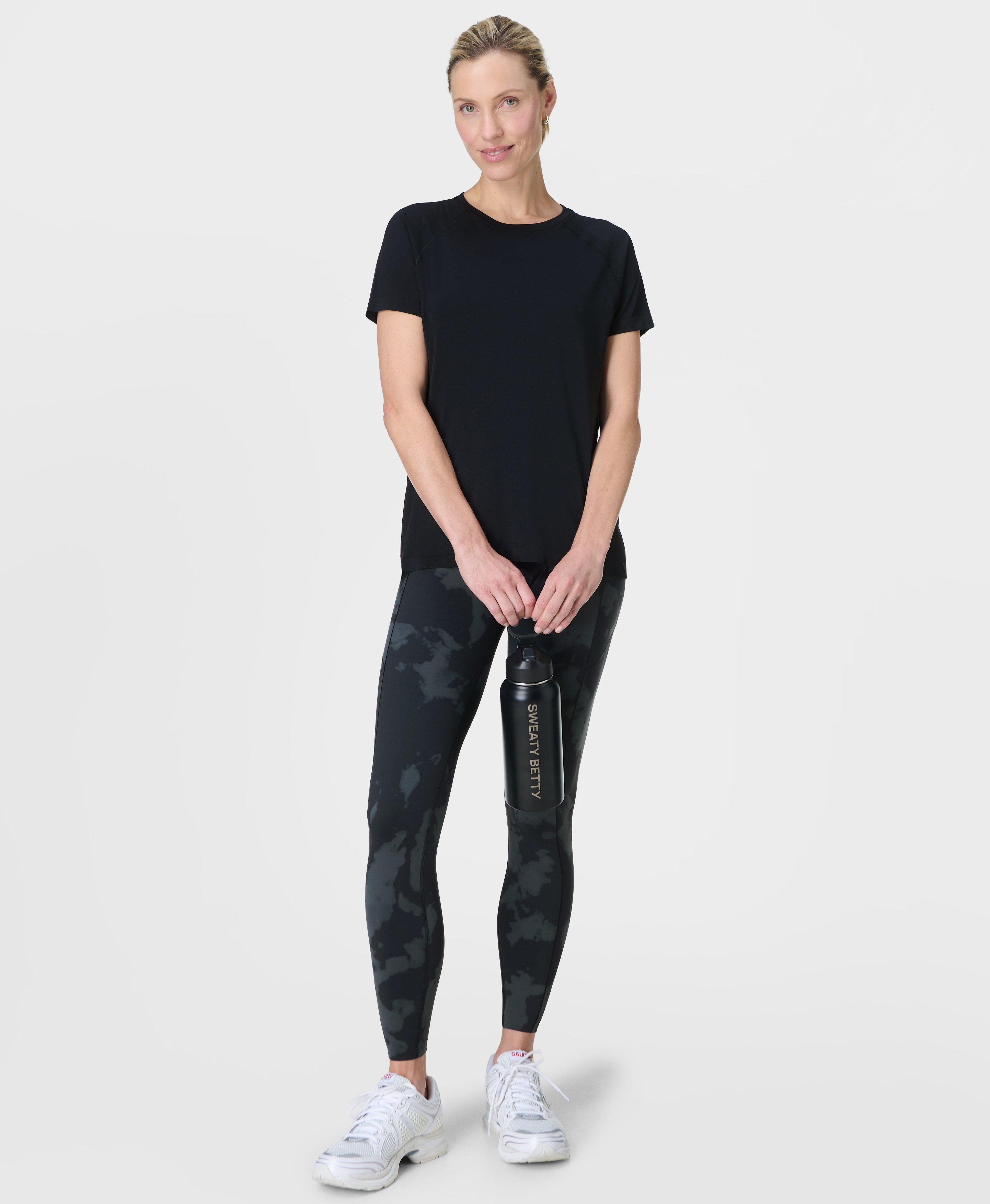 Sweaty Betty Athlete Featherweight Seamless T-Shirt, Black, Women's L