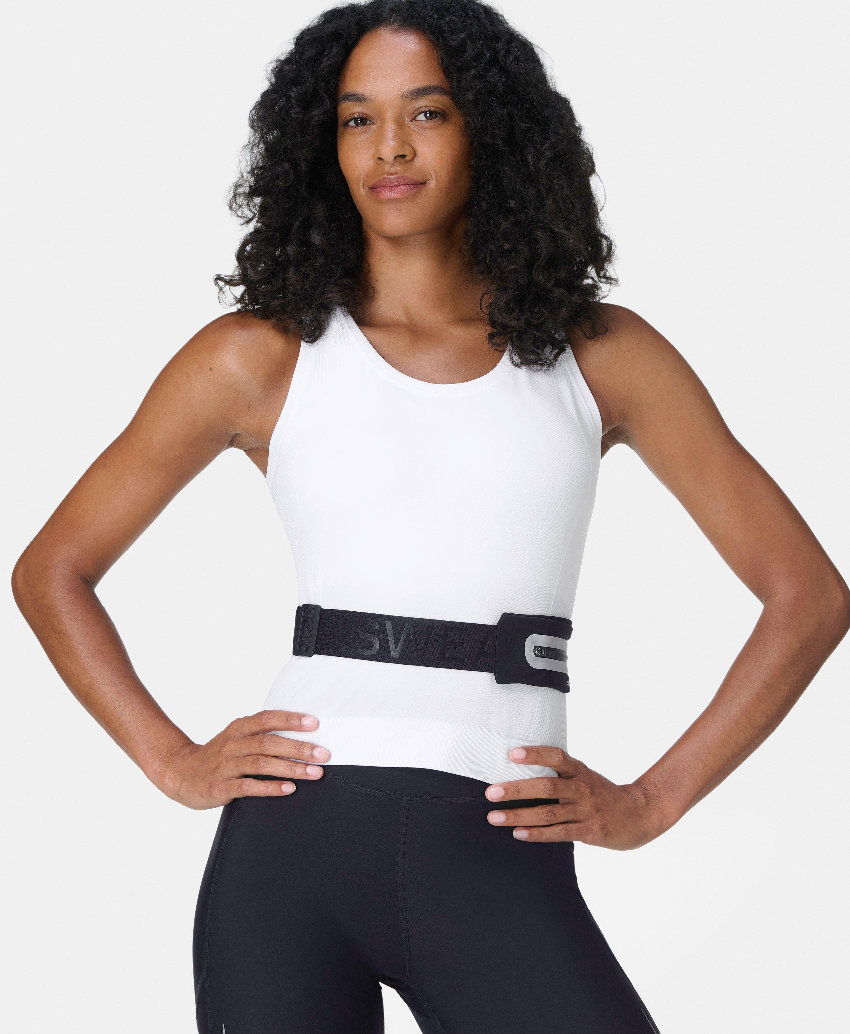 Sweaty Betty Athlete Crop Seamless Workout Vest, White, Women's L