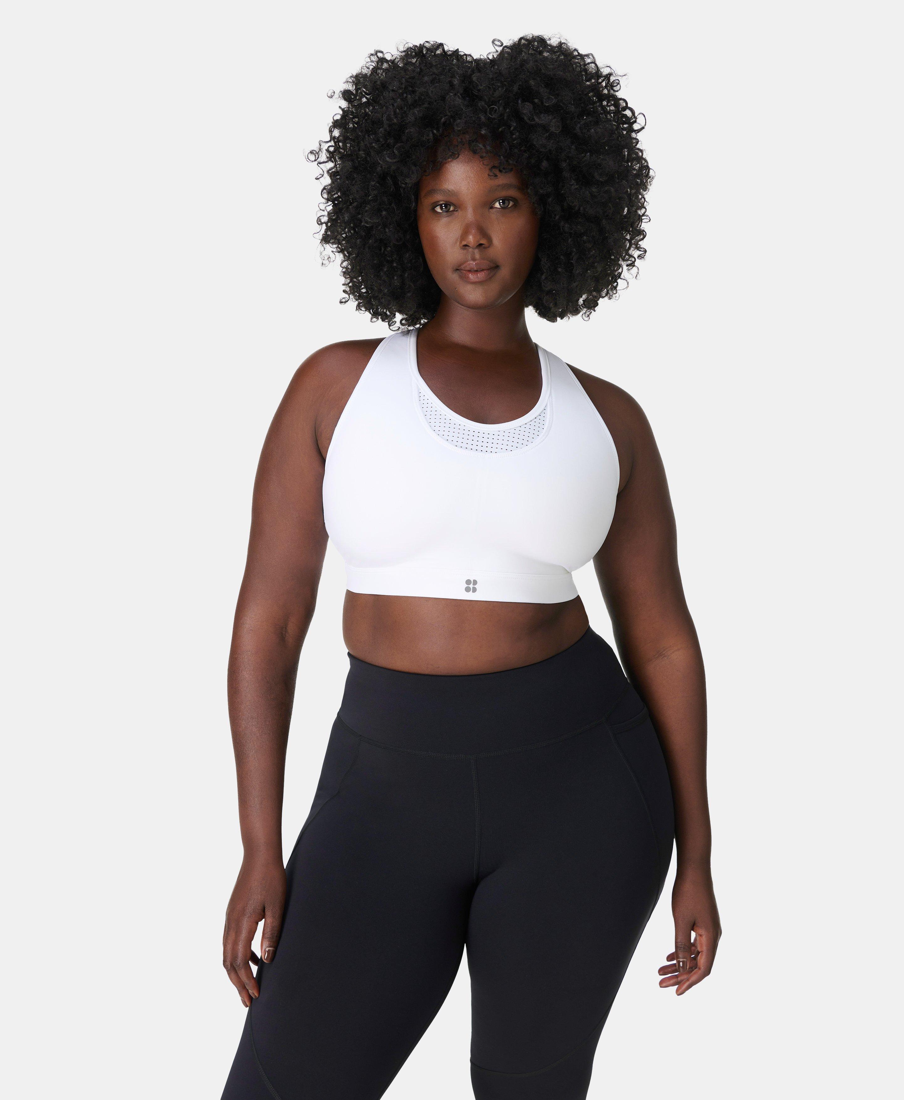 Sweaty Betty Power High Impact Sports Bra, White, Women's 32D