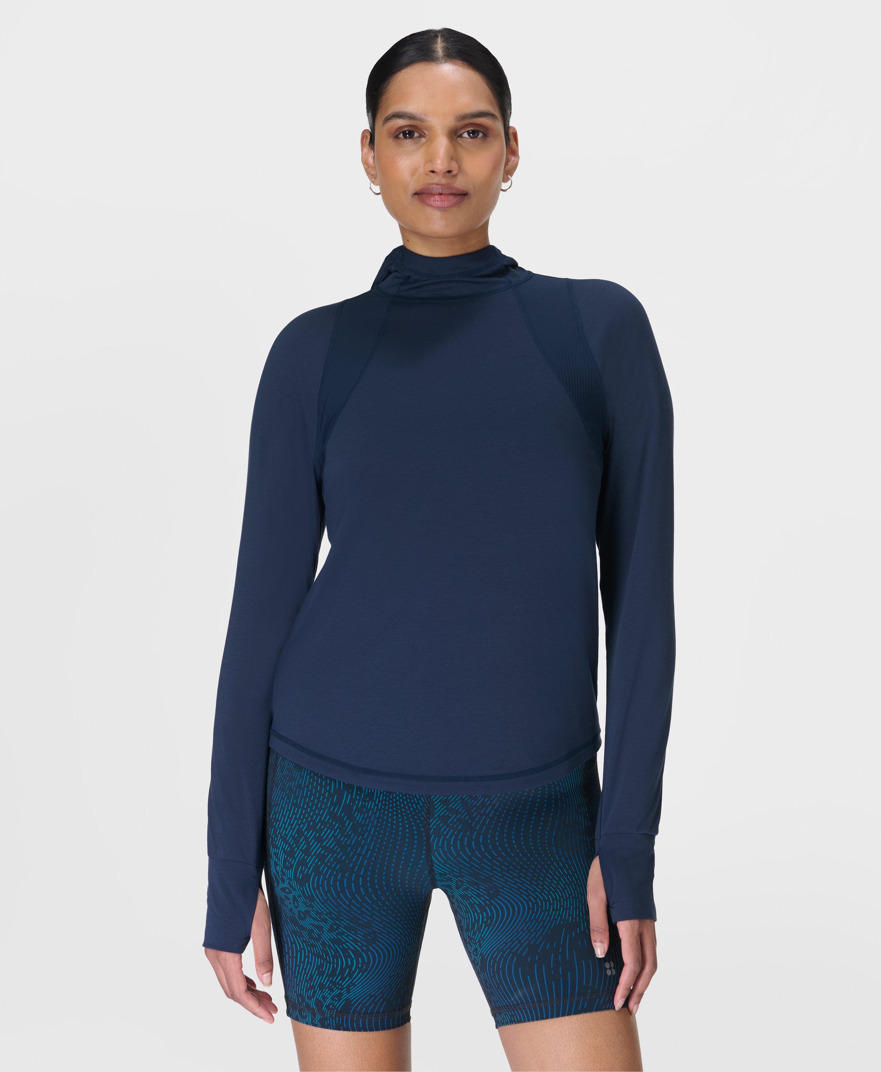 Sweaty Betty Breathe Easy Hoody, Blue, Women's L