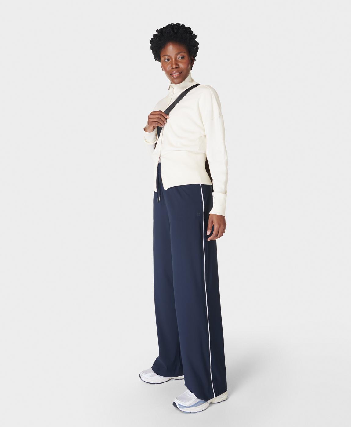 Explorer Wide Leg Pants - Navy Blue | Women's Pants | Sweaty Explorer Wide Leg Pants - Navy Blue | Women's Pants | Sweaty
