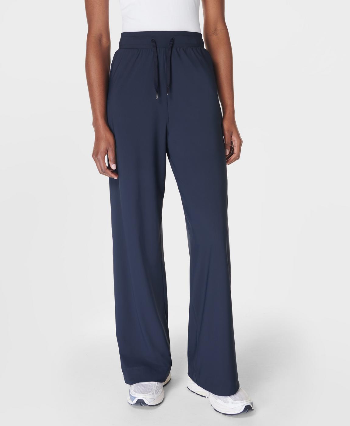 Explorer Wide Leg Pants - Navy Blue | Women's Pants | Sweaty Explorer Wide Leg Pants - Navy Blue | Women's Pants | Sweaty