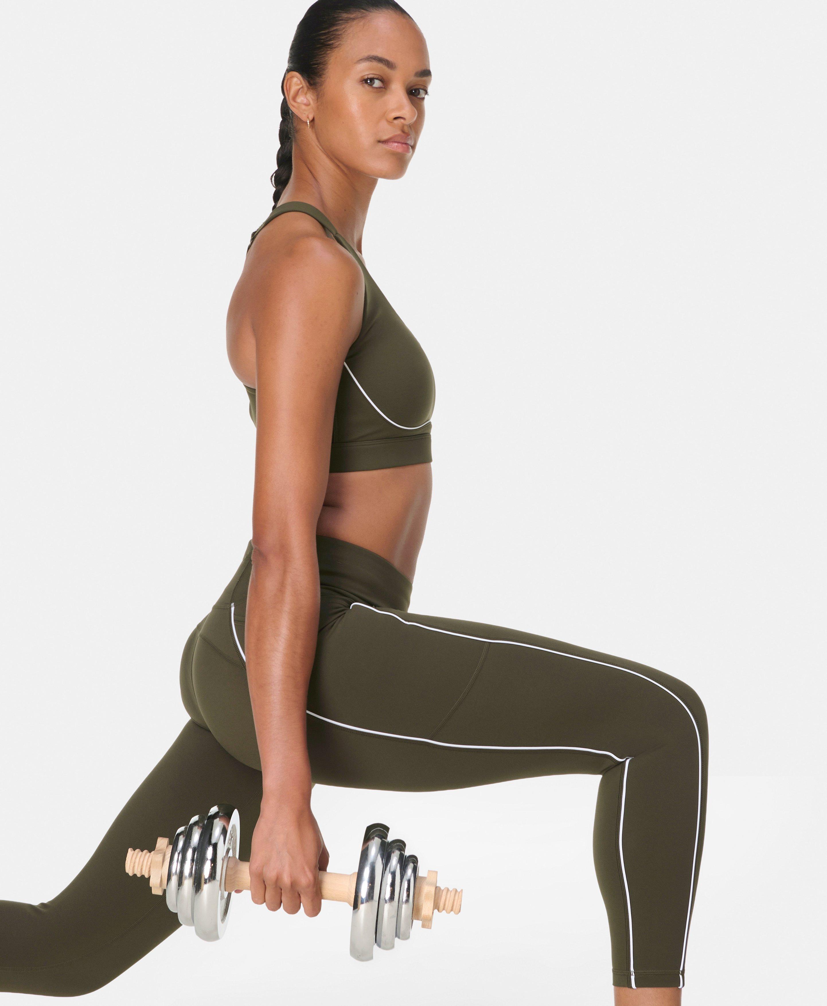 Power 7/8 Piping Workout Leggings 