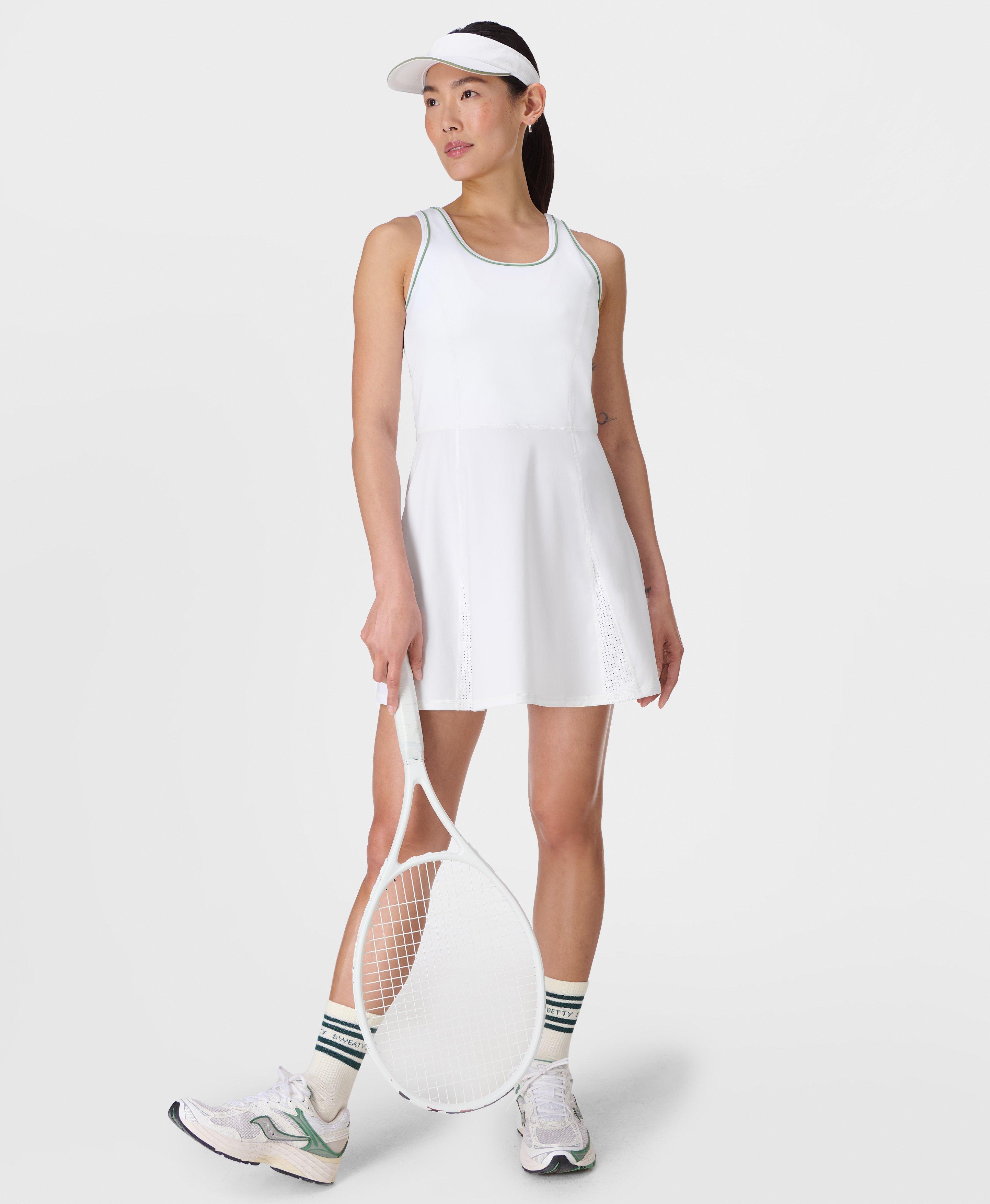 Sweaty Betty Power Flare Dress, White, Women's S