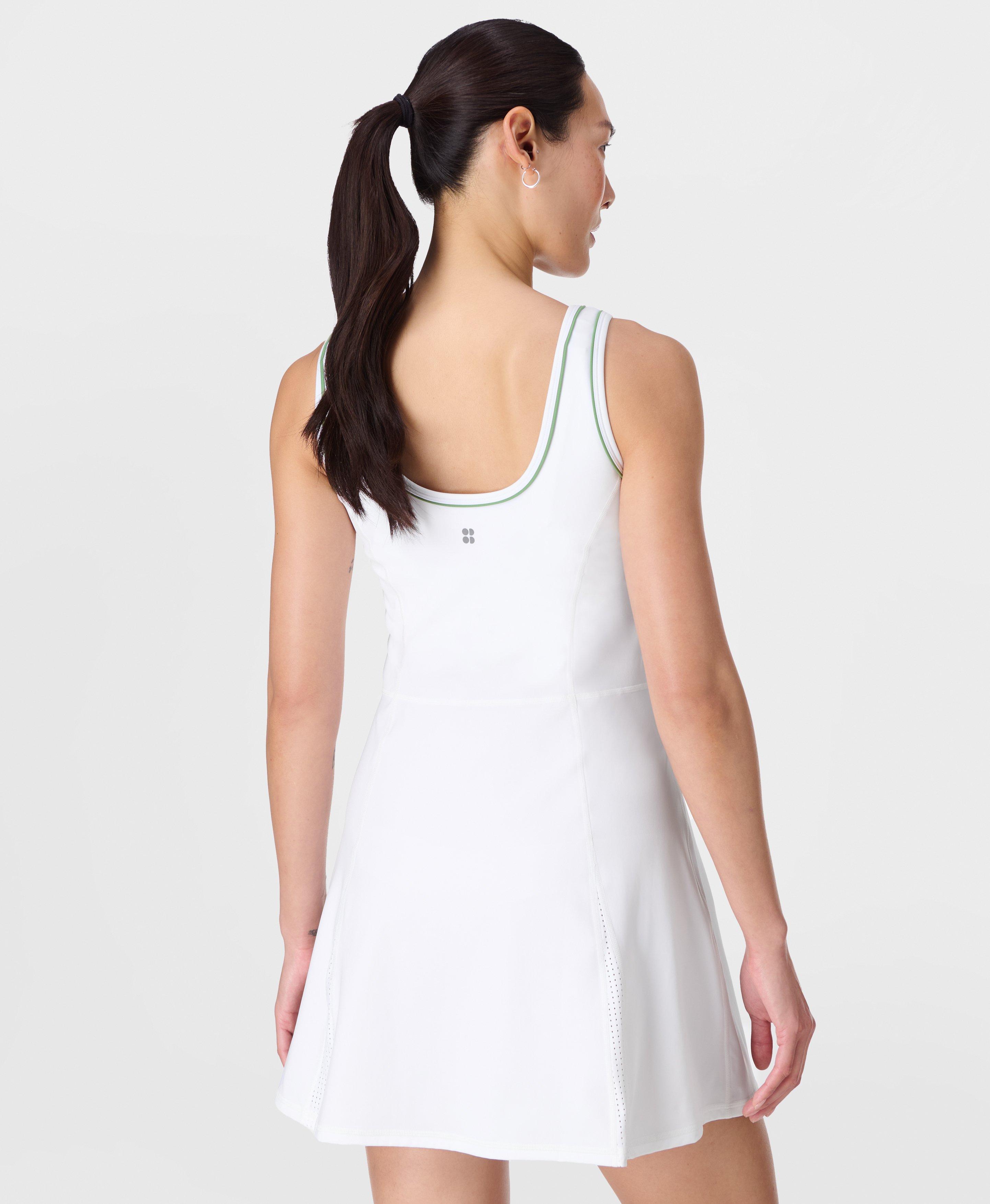 Power Flare Dress - White | Sweaty Betty