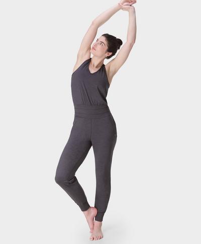 Gaia Marl Performance Yoga Jumpsuit