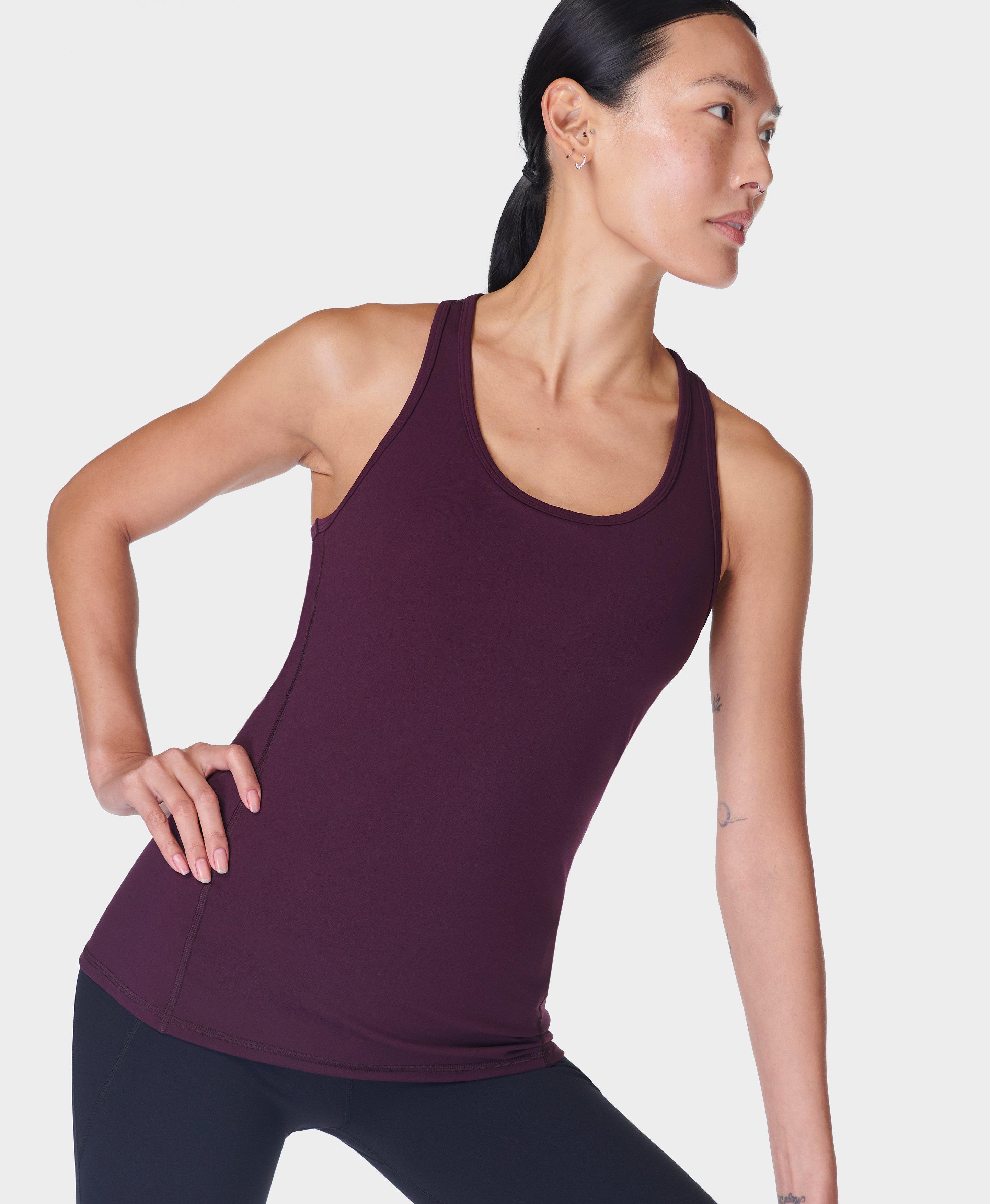 Sweaty Betty Power Medium Impact Bra Vest Top Purple, Women's S