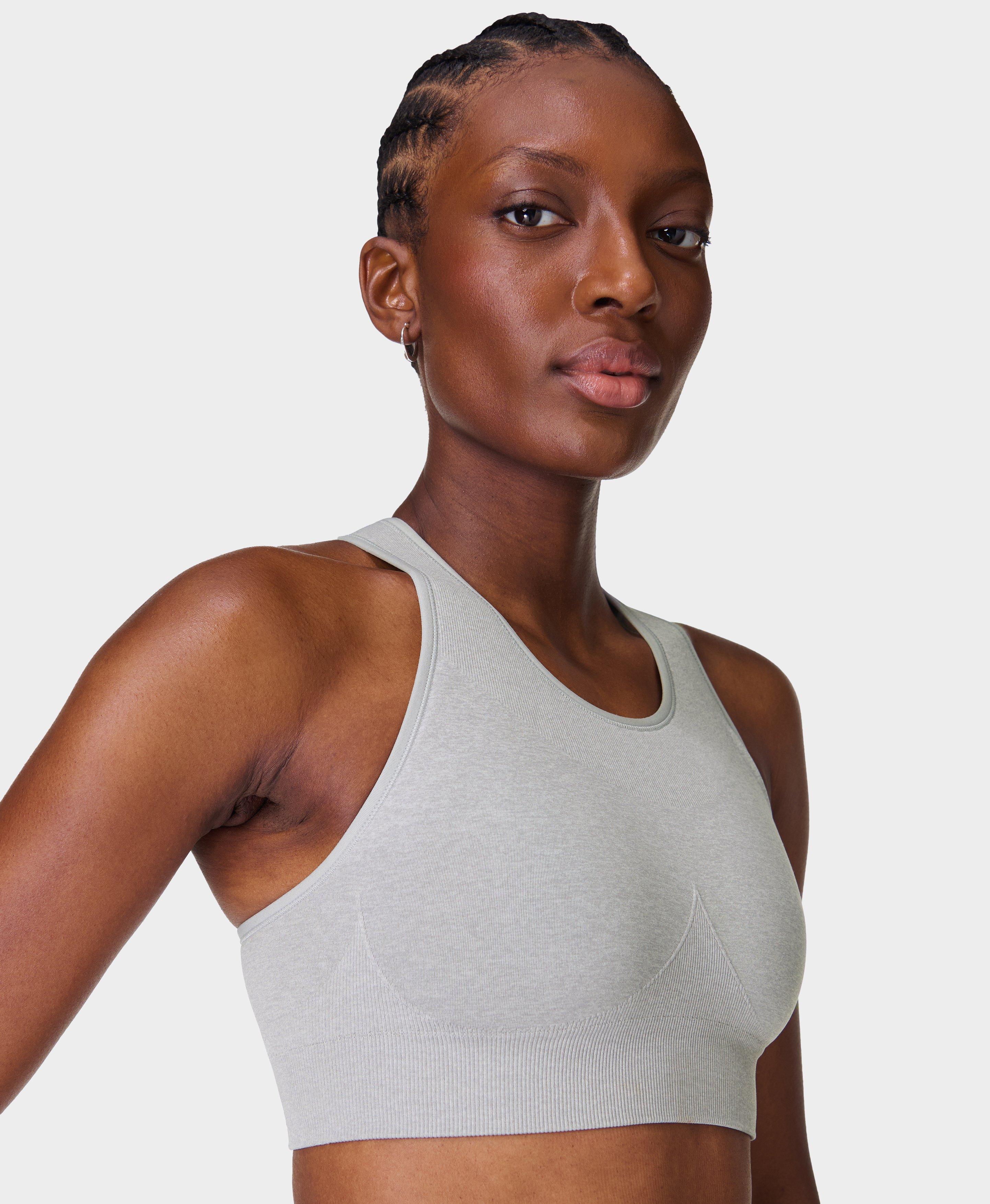 Sweaty Betty Stamina Seamless Sports Bra, Grey, Women's M