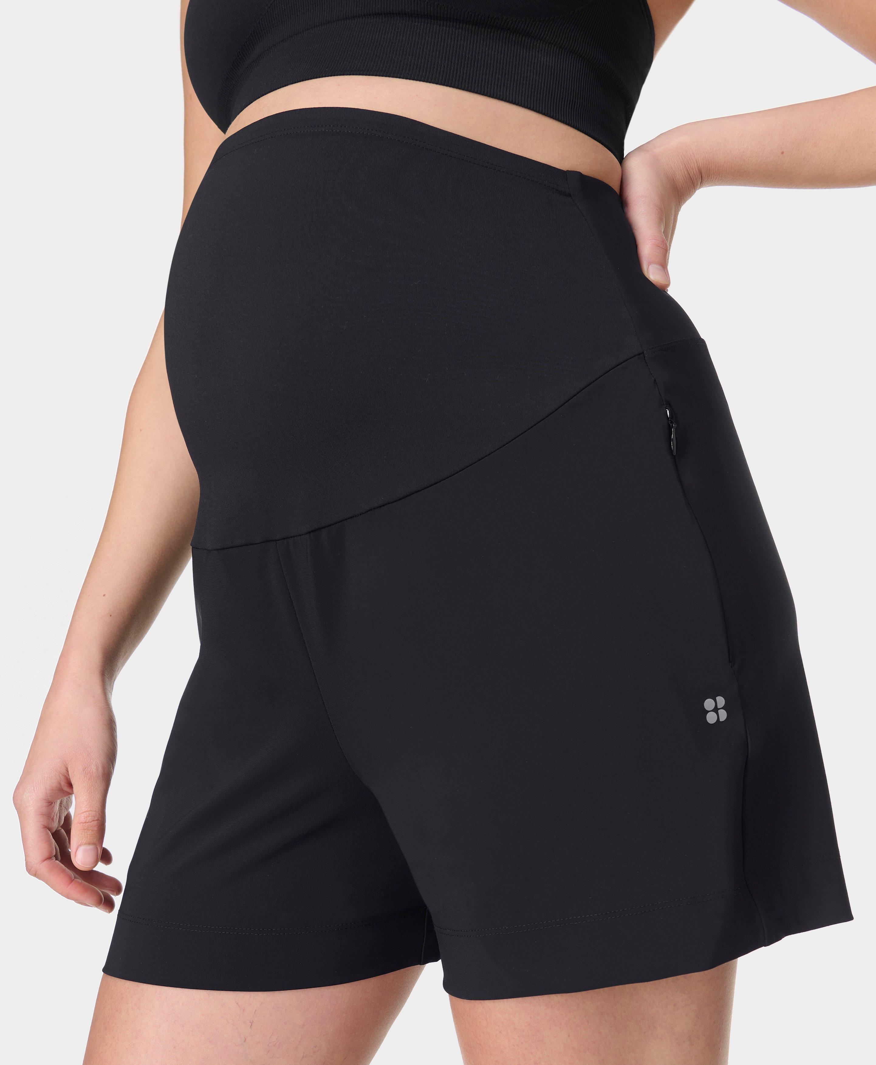 Sweaty Betty Explorer Maternity 5.5" Shorts, Black, Women's S