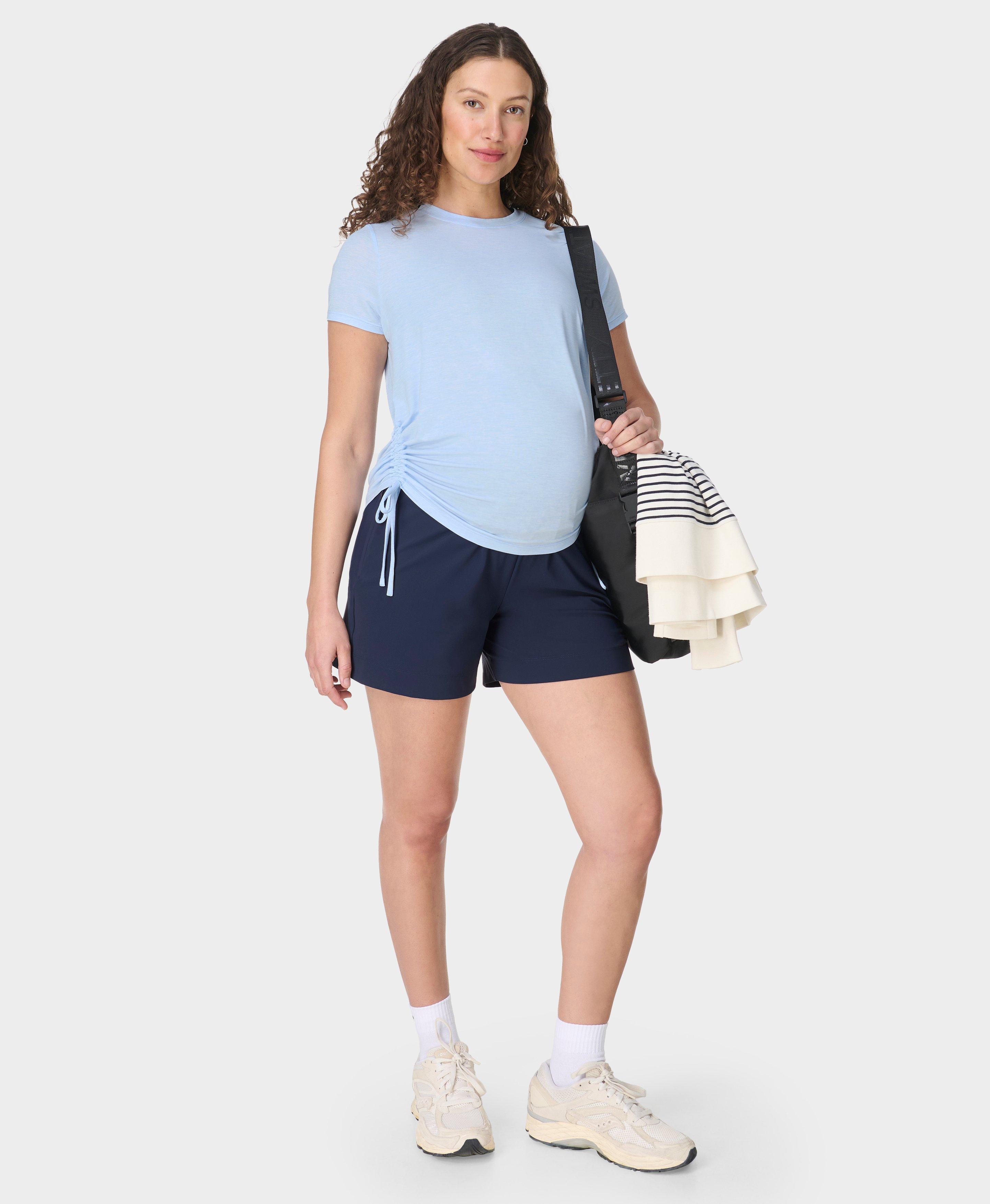 Sweaty Betty Explorer Maternity 5.5" Shorts, Navy Blue, Women's XXL