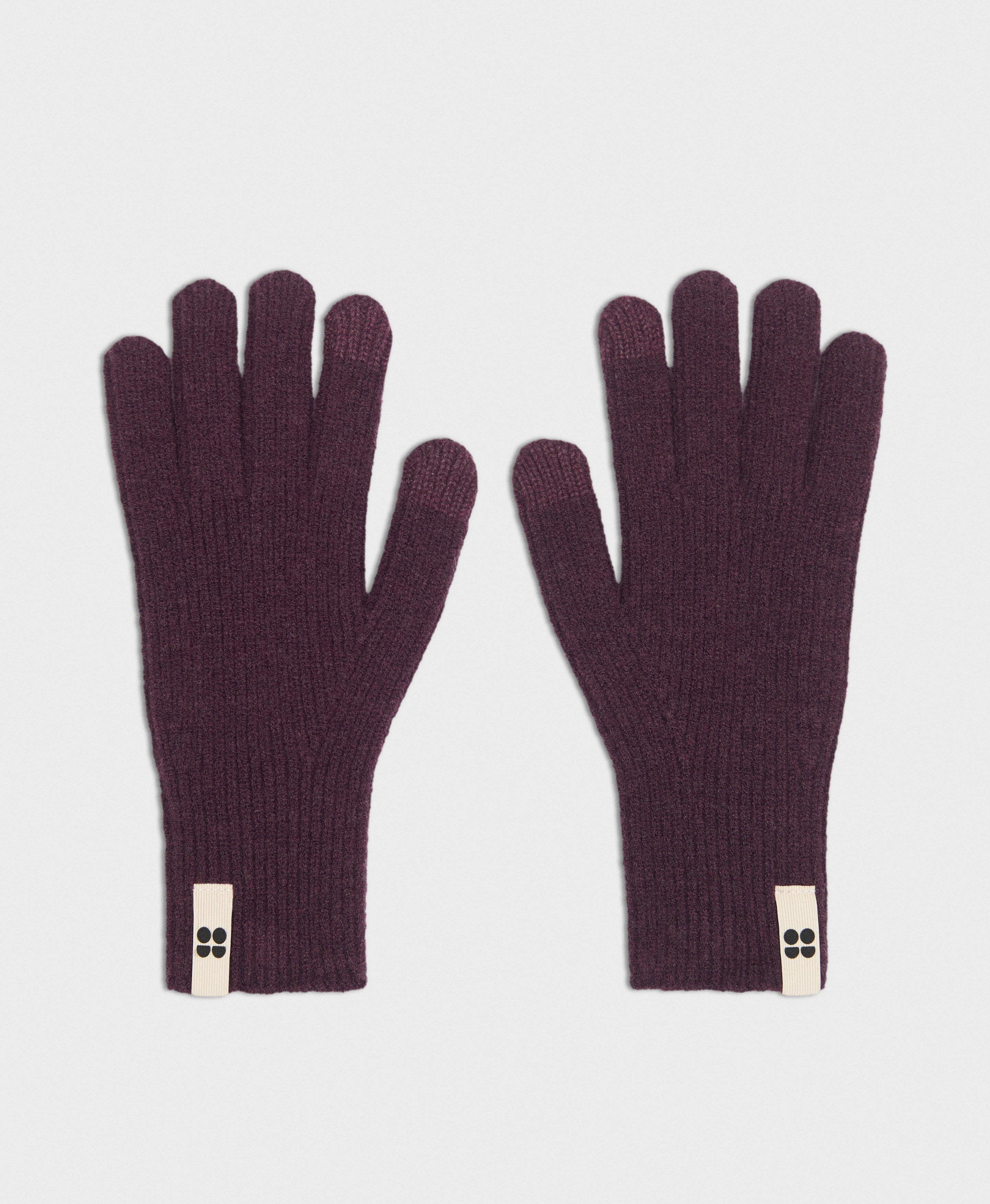 Soft Cloud Knitted Gloves, Neptune Purple | Sweaty Betty