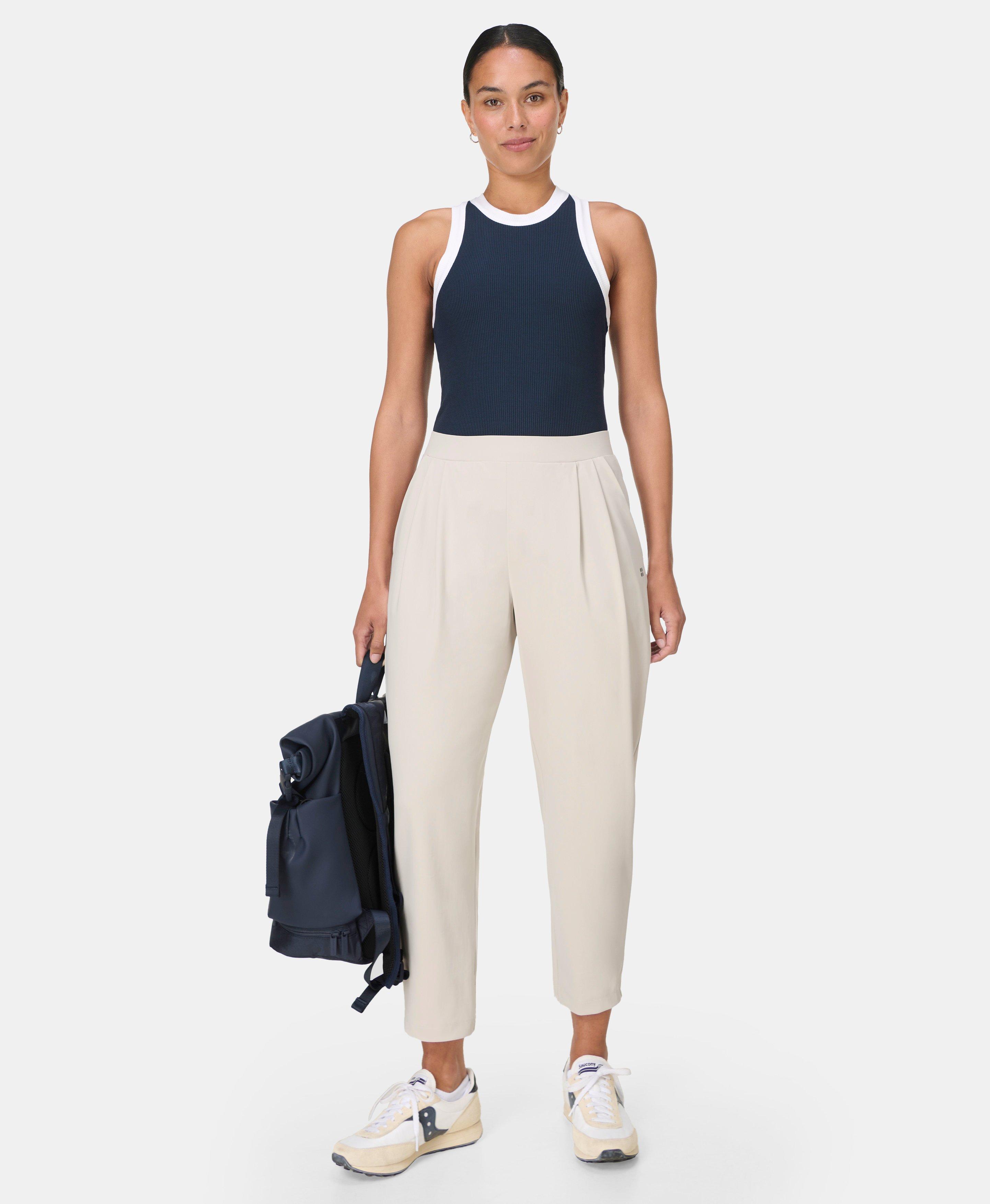Sweaty Betty Explorer Barrel Leg Trousers, Neutral, Women's M