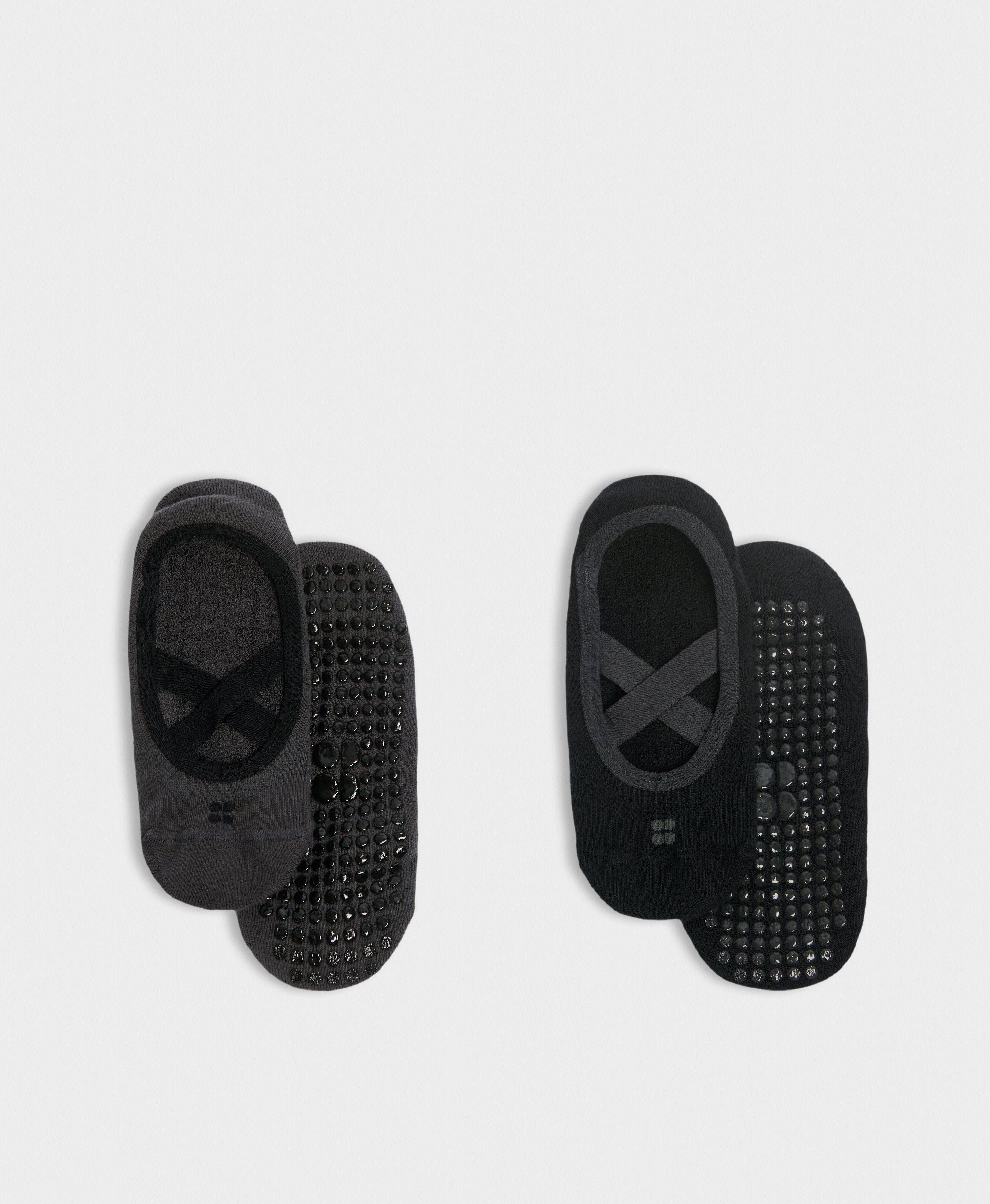 Ballet Gripper Socks Pack BlackGrey Women's Sports Socks