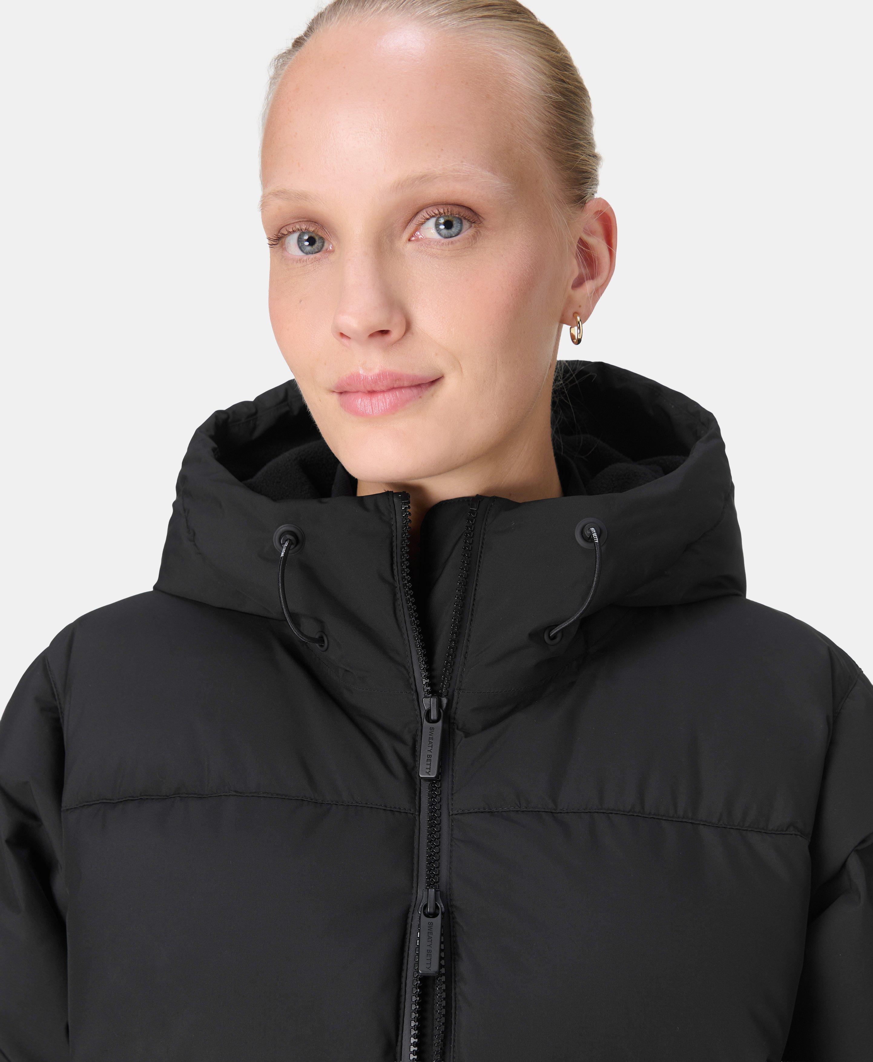 Nimbus Longline Waterproof Puffer - Black | Women
