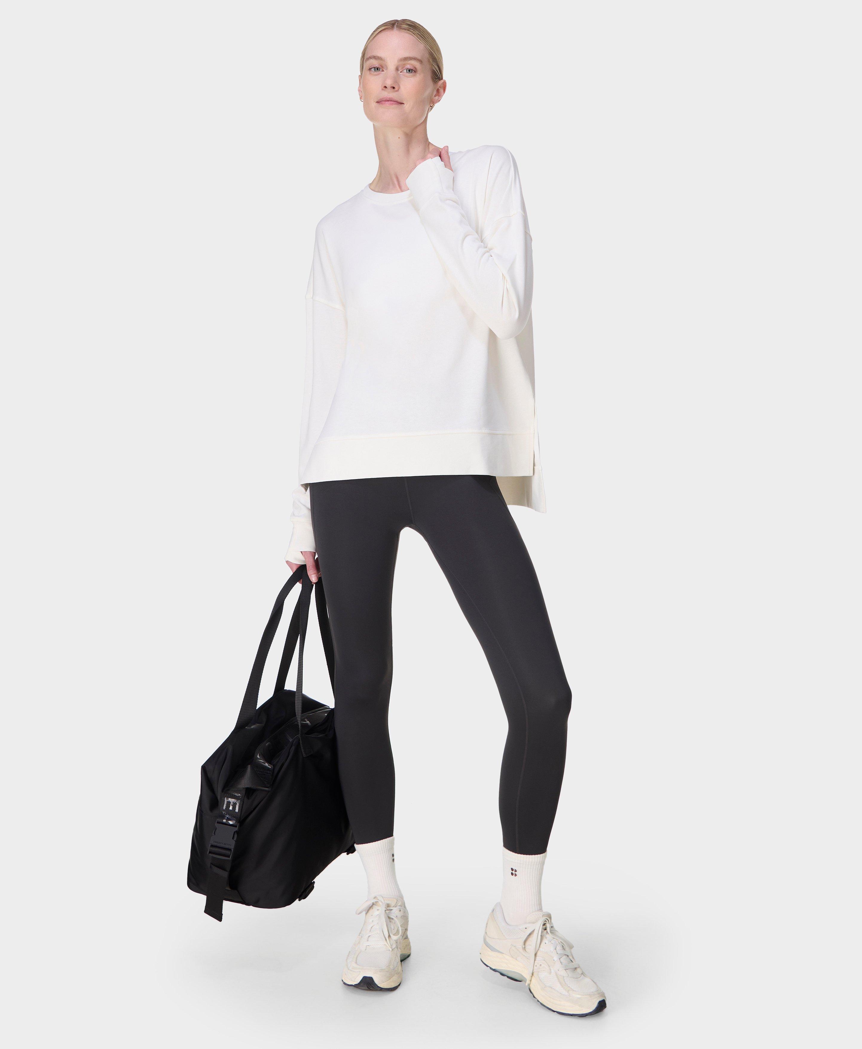 After Class Longline Sweatshirt - Lily White | Women's Jumpers +
