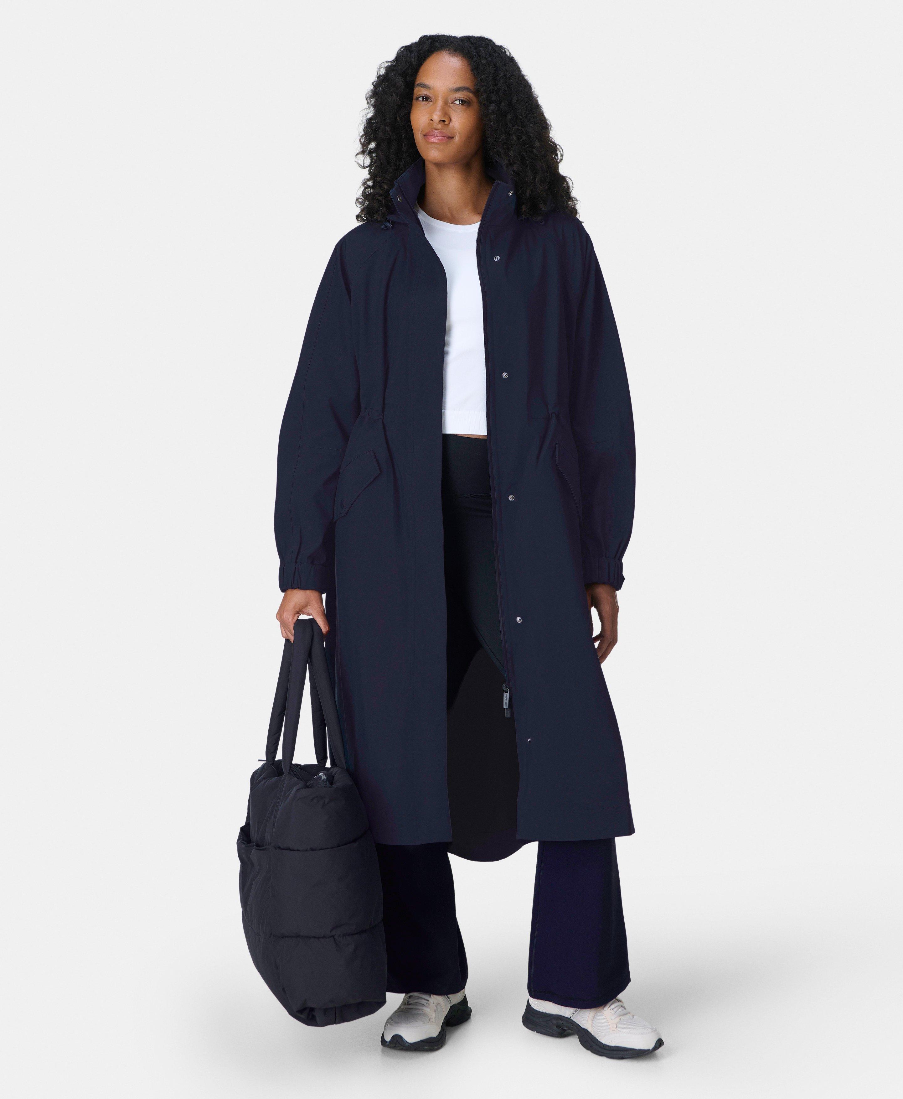 Motion Waterproof Longline Parka - French Navy Blue | Women's
