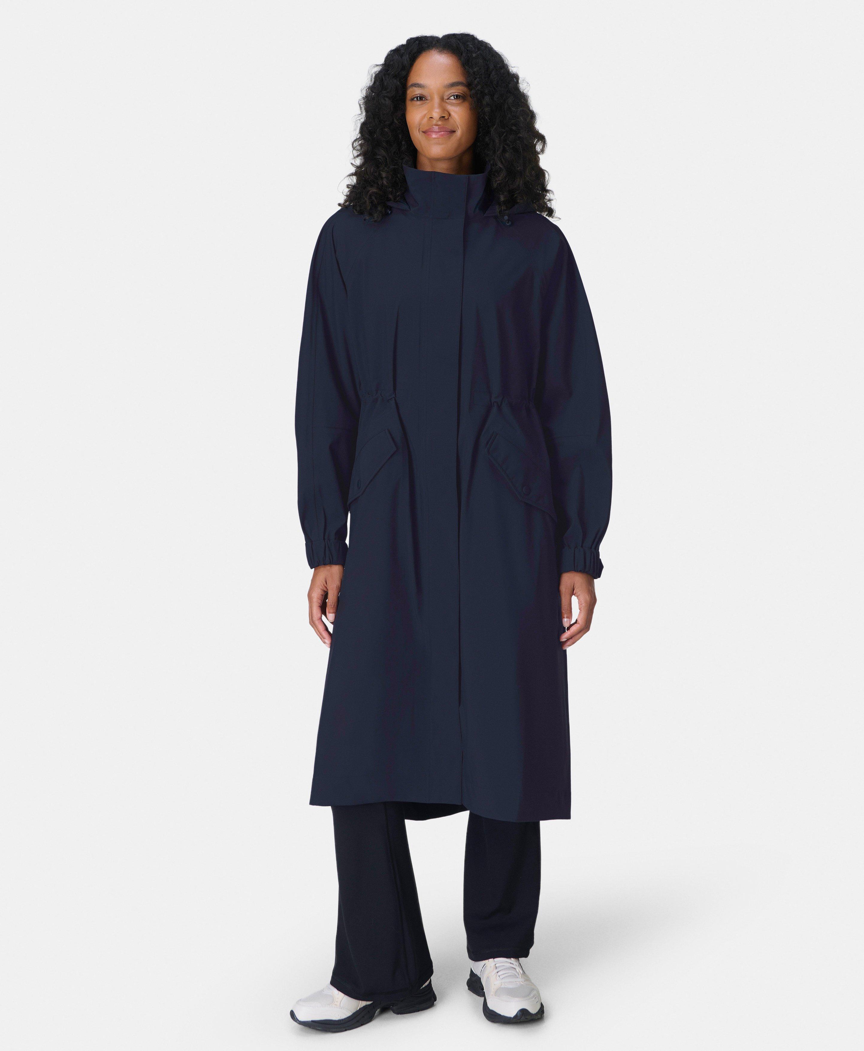 Motion Waterproof Longline Parka - French Navy Blue | Women's