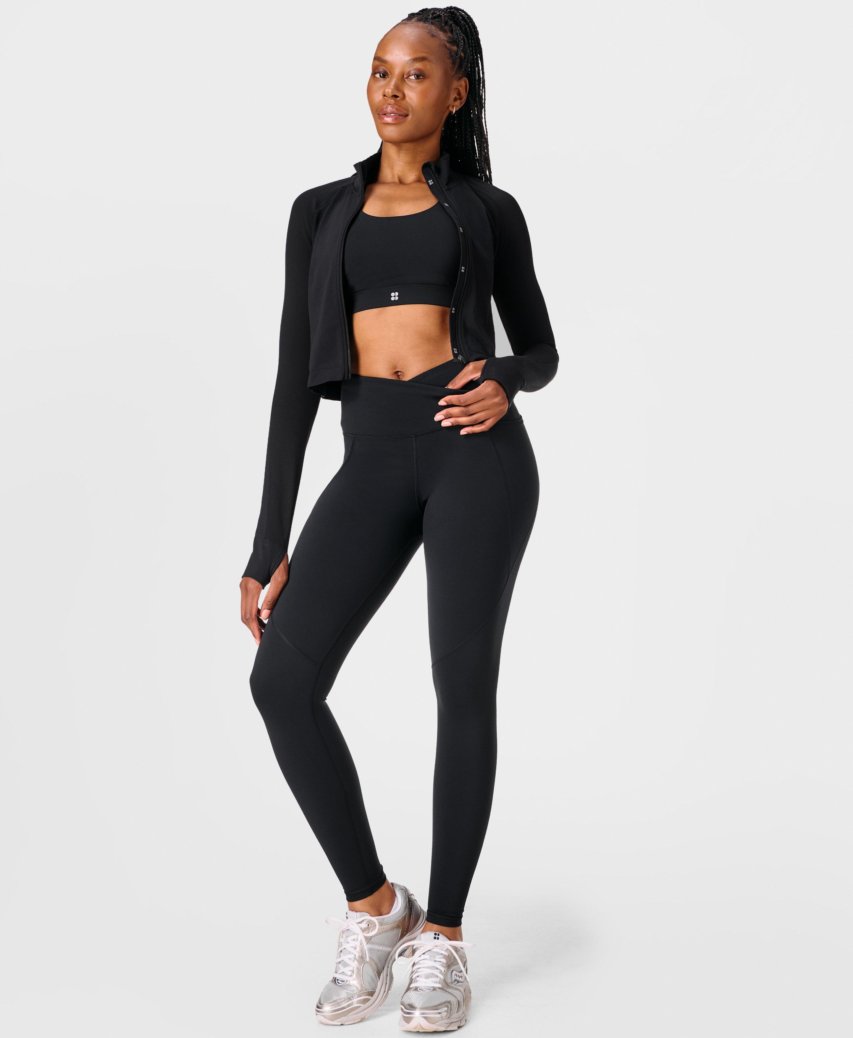 Power Wrap Waist Gym Leggings