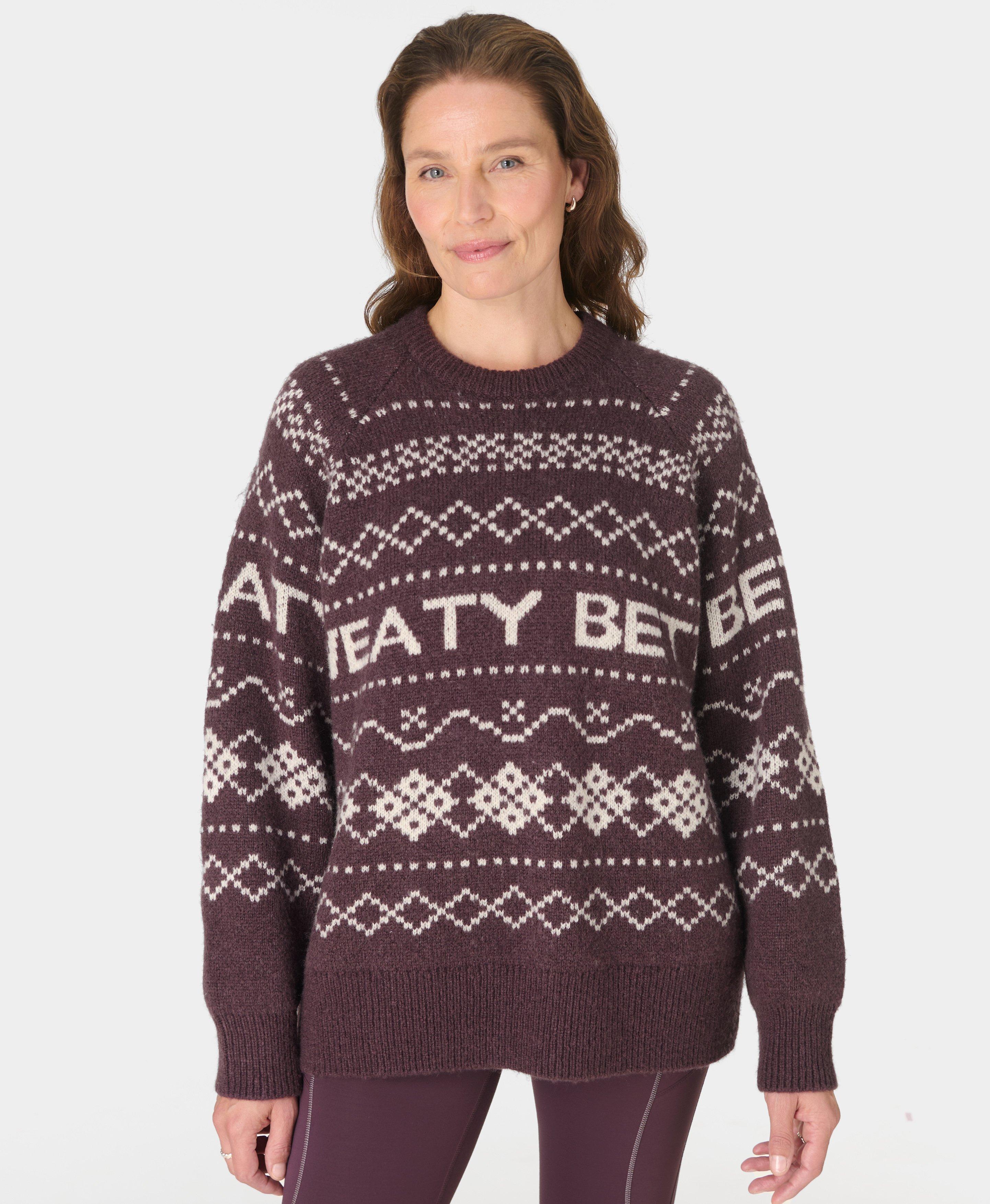 SB Jacquard Fair Isle Sweater - Purple Sb Jacquard | Sweaty Betty