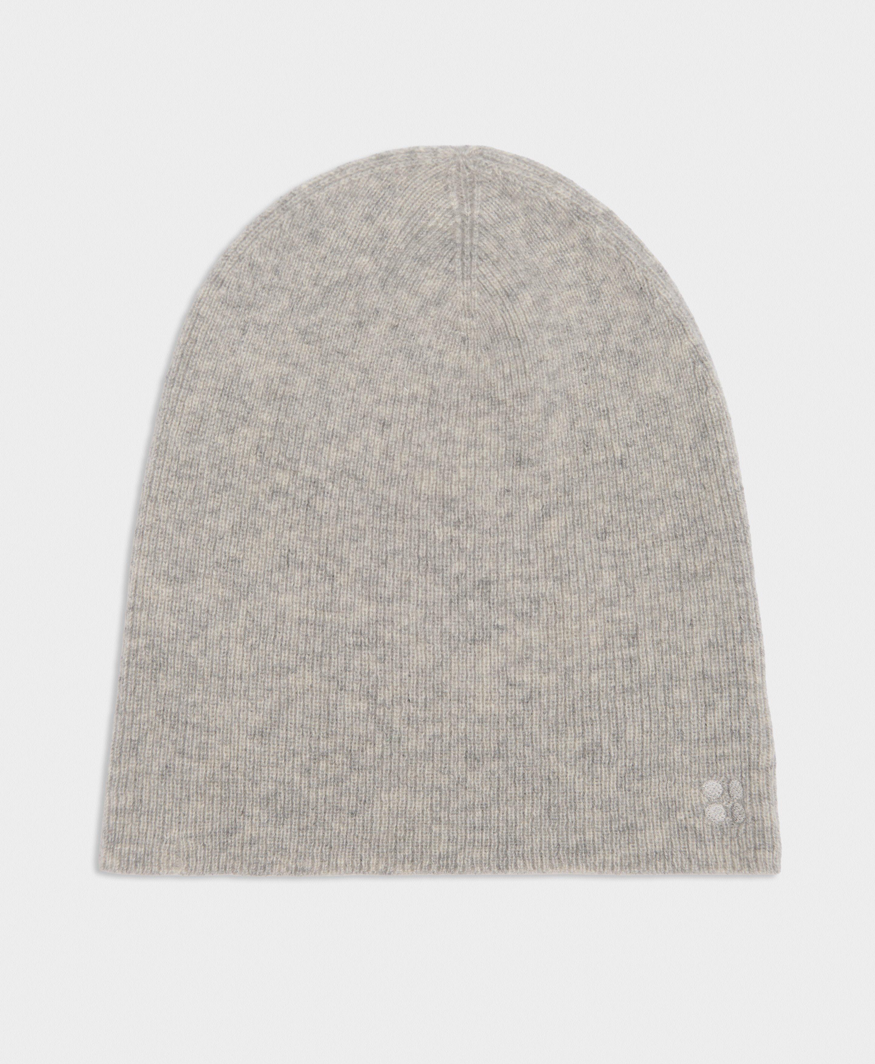 Cashmere Beanie - Light Grey Marl | Sweaty Betty