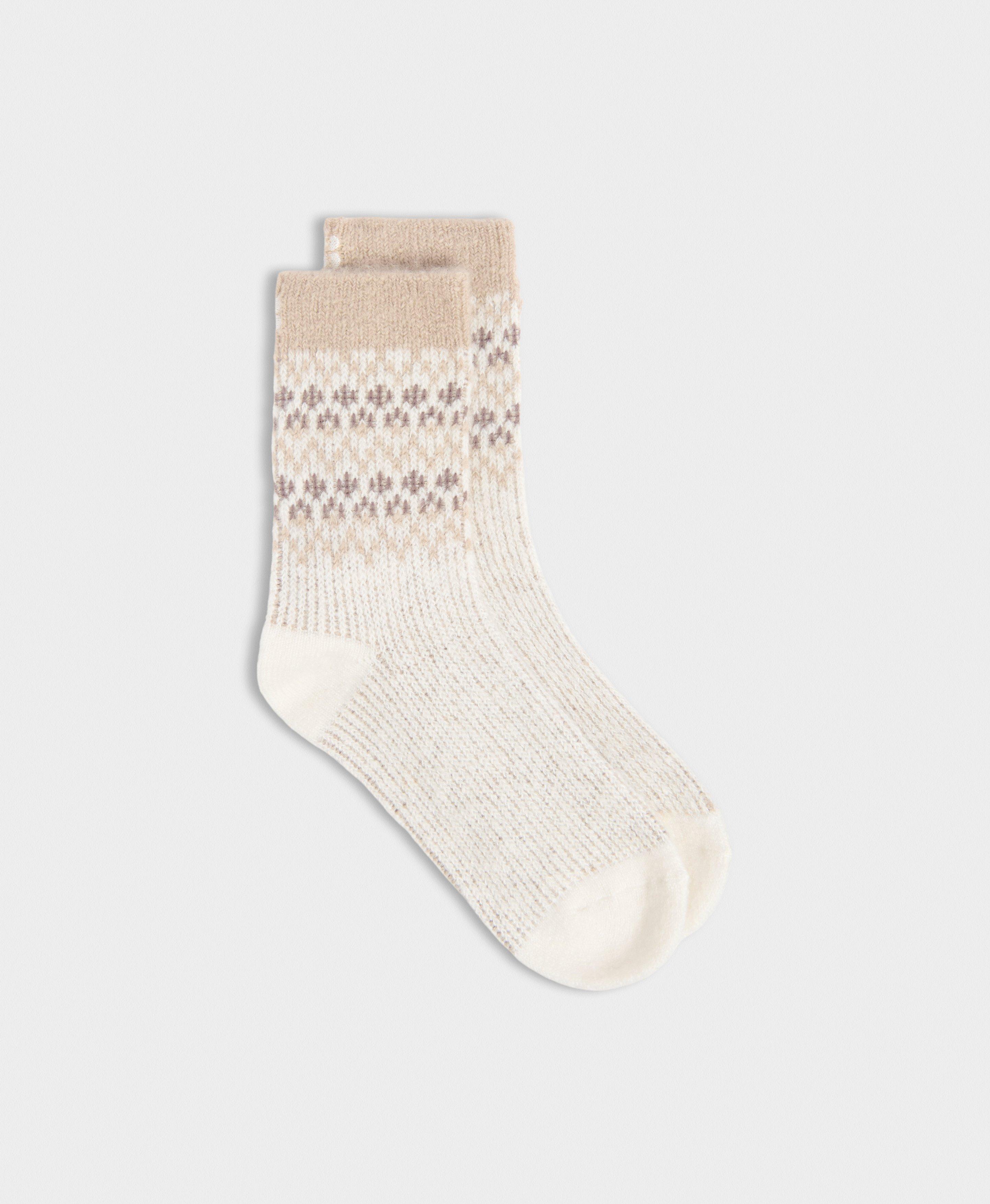 SERIF SOCKS WHITE FOREST