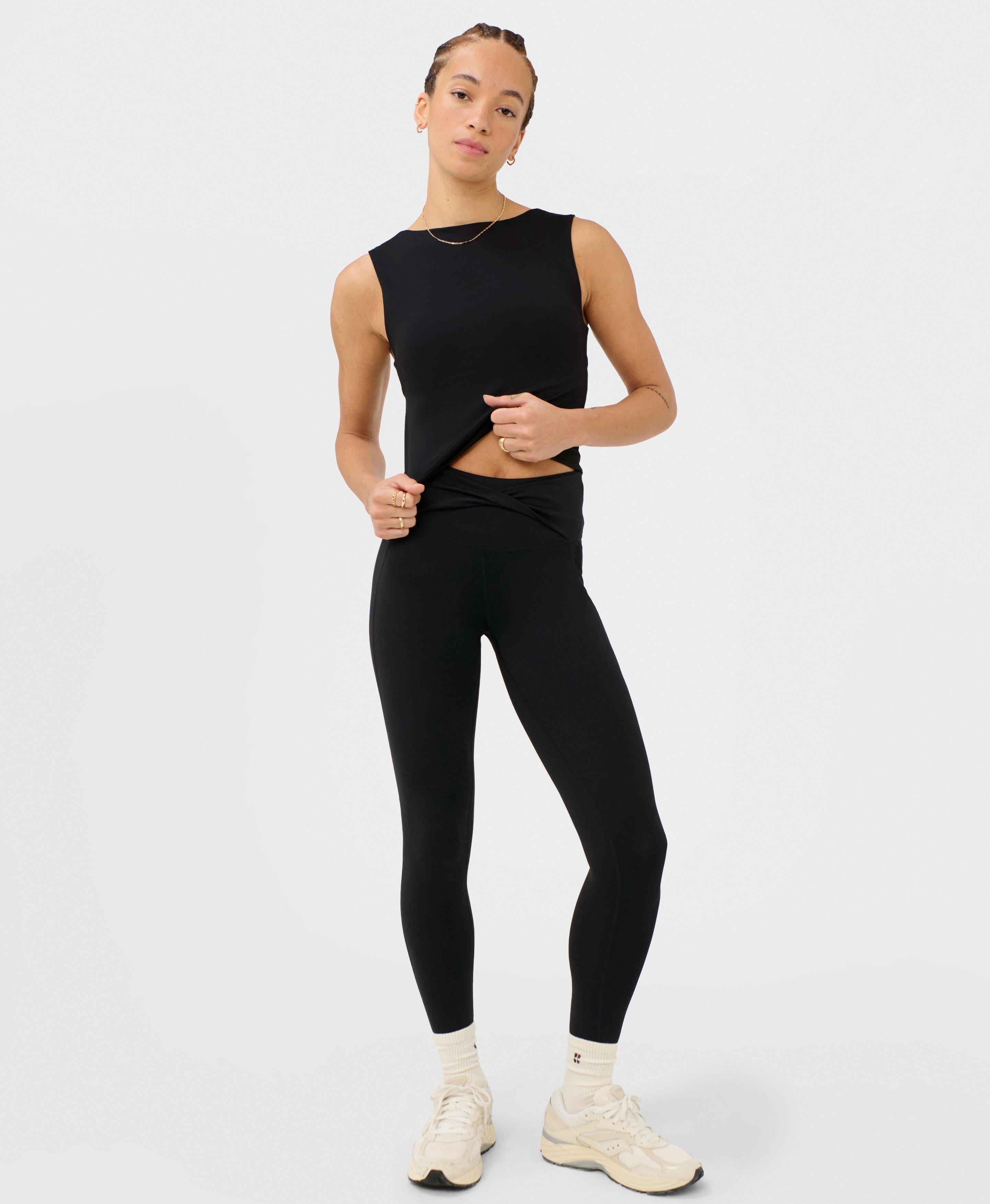 All Day Soft Twist Leggings - Black | Women's Leggings | Sweaty Betty