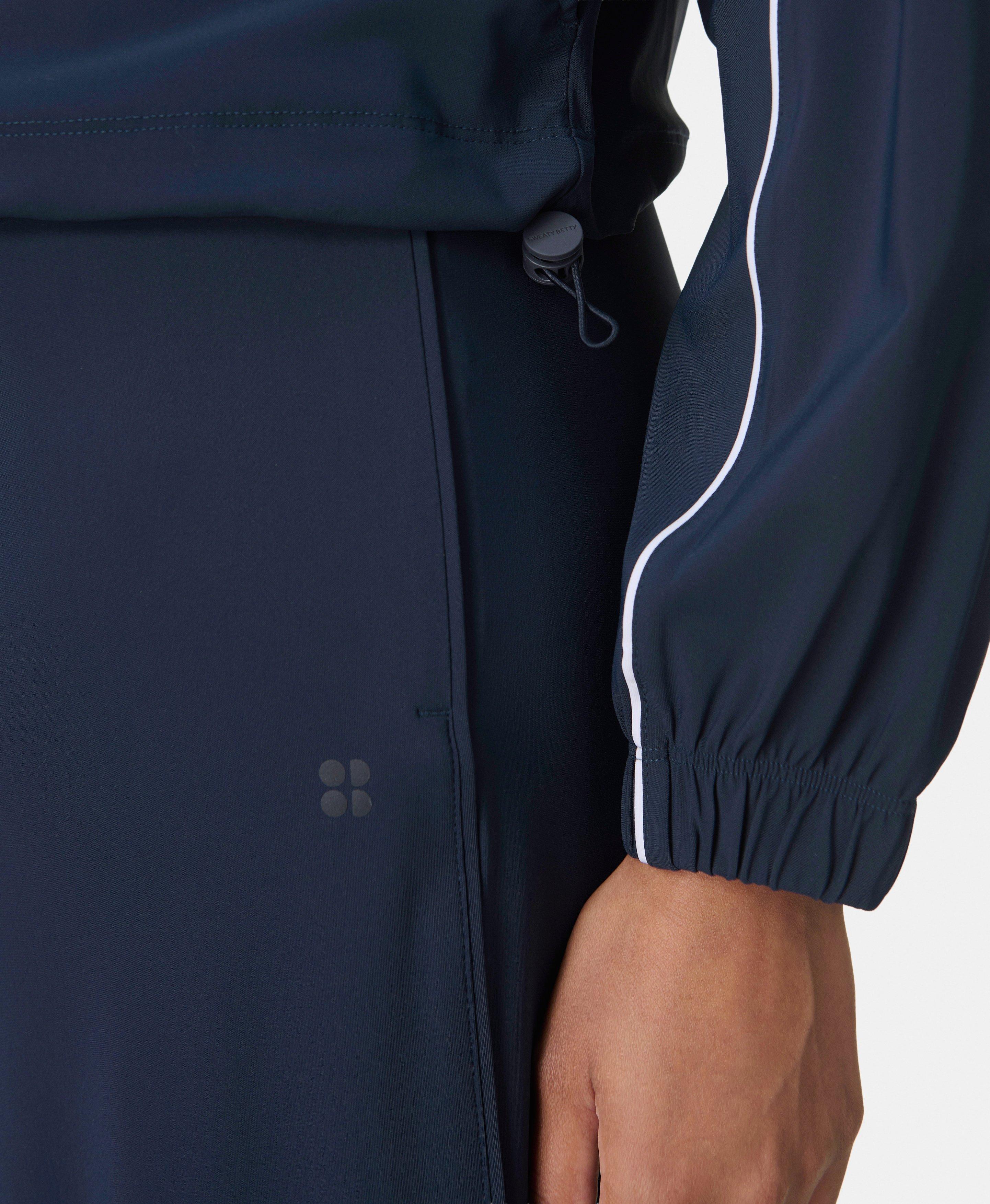 Explorer Cropped Zip Up - Navy Blue | Sweaty Betty